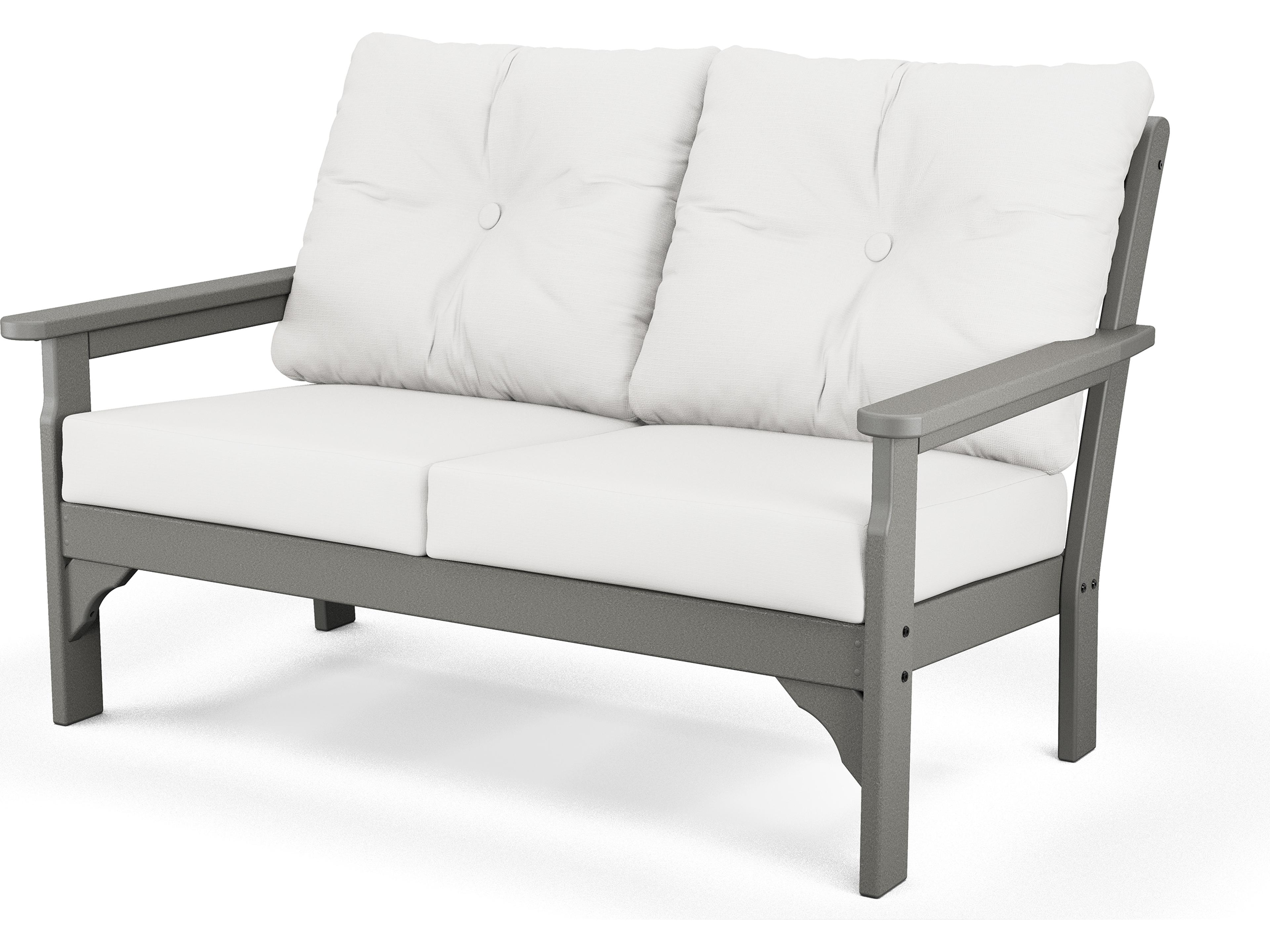 POLYWOOD® Vineyard Recycled Plastic Deep Seating Settee