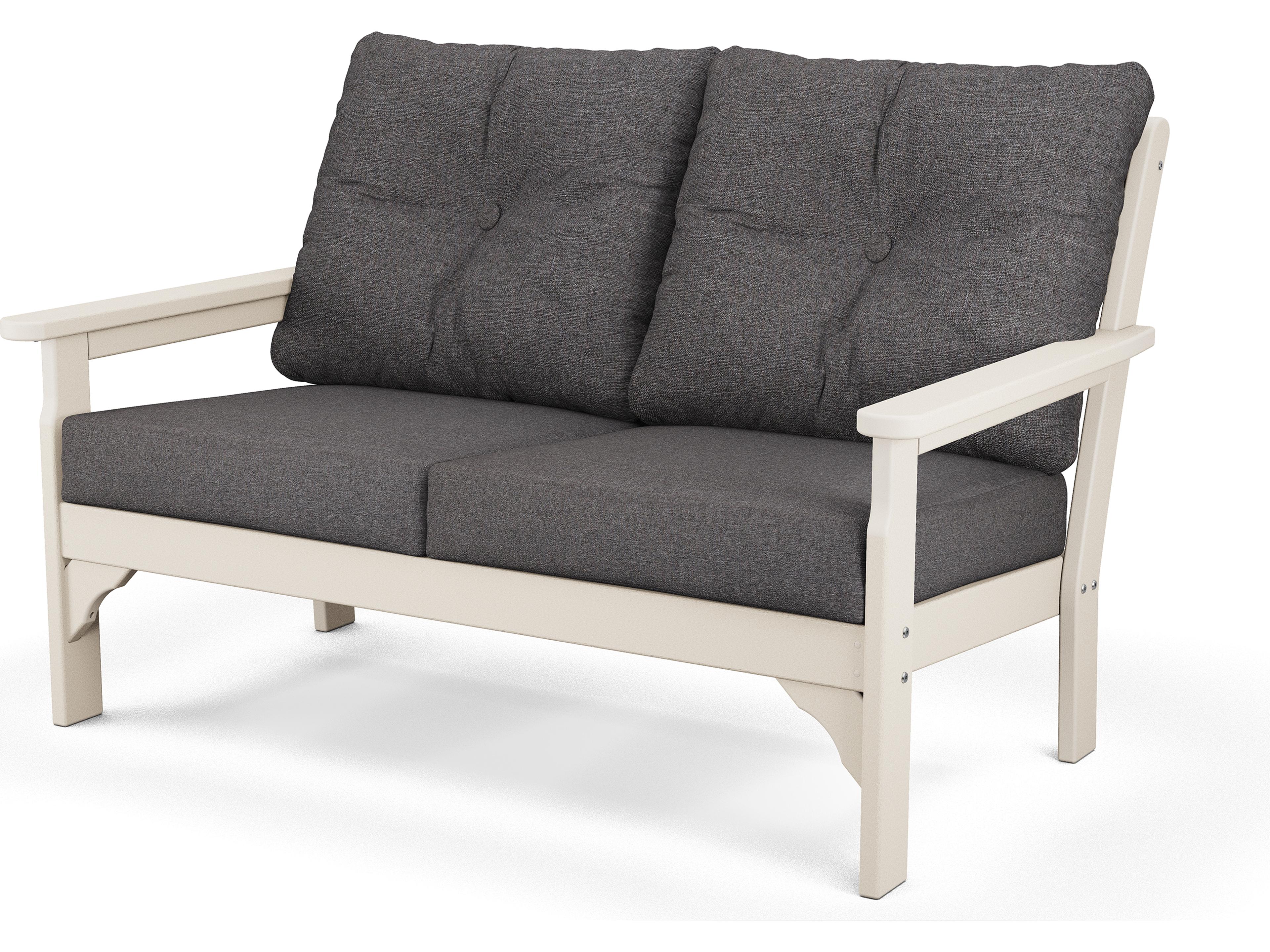 POLYWOOD® Vineyard Recycled Plastic Deep Seating Settee