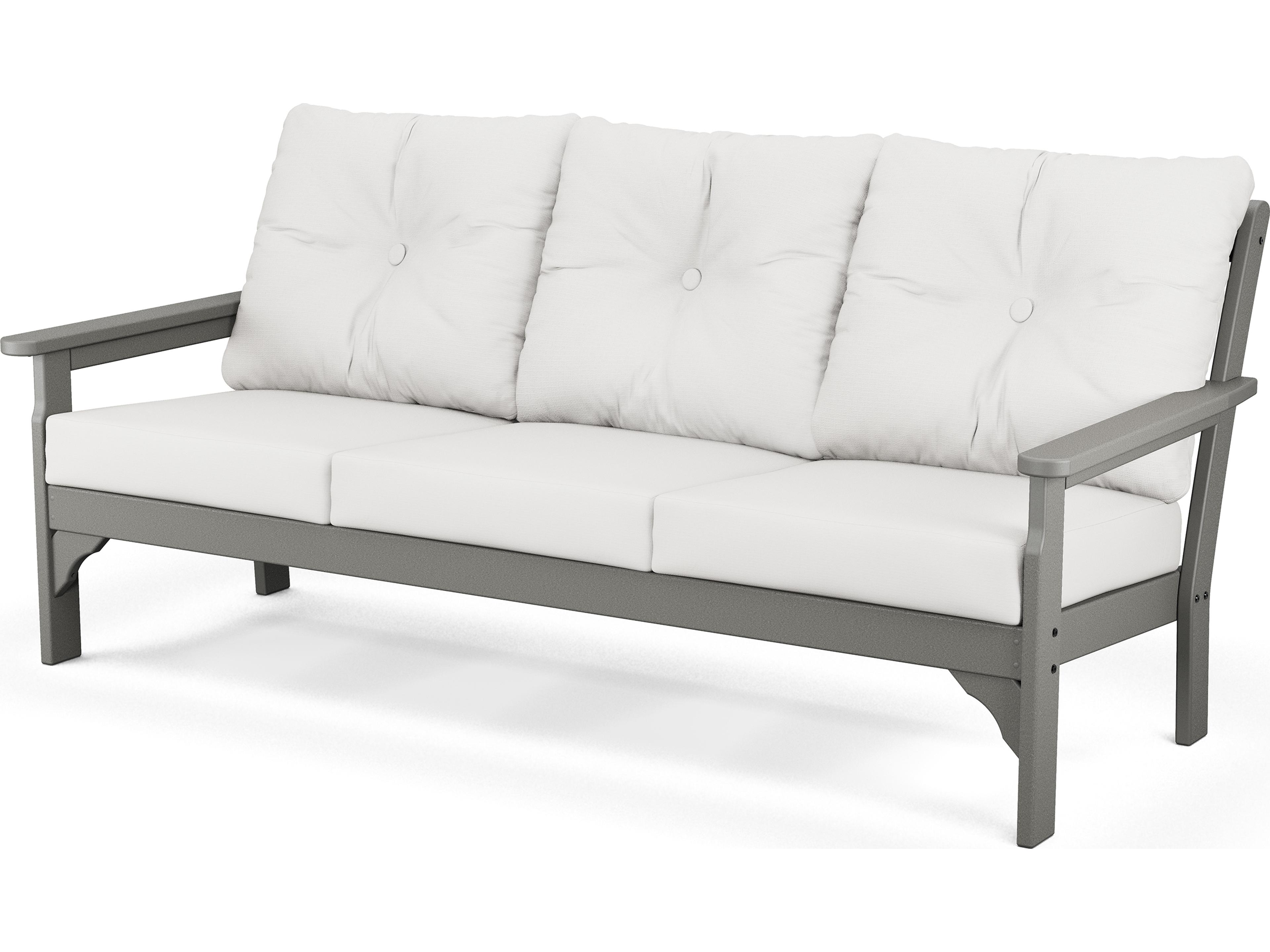 POLYWOOD® Vineyard Recycled Plastic Deep Seating Outdoor Sofa