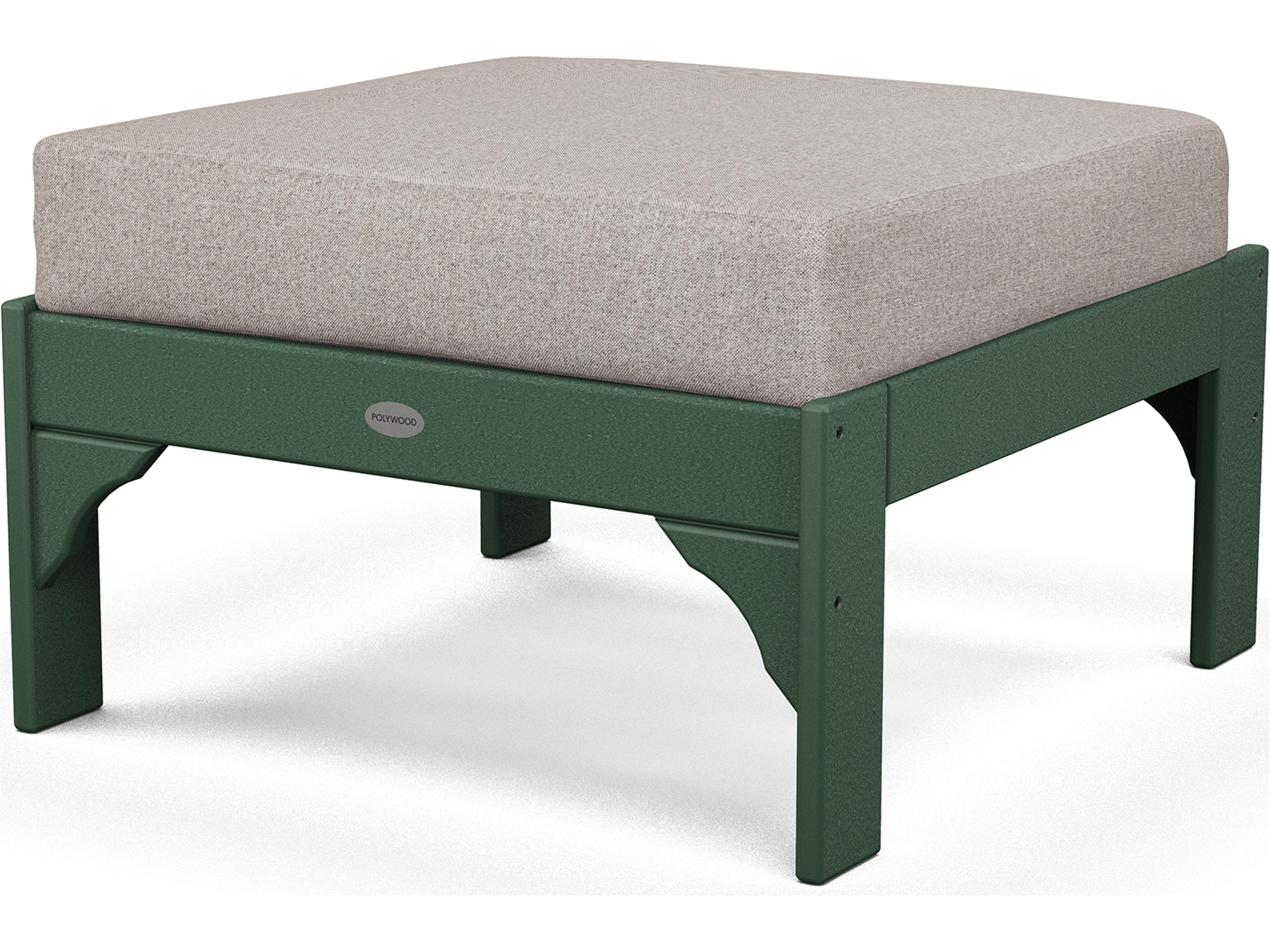 POLYWOOD® Vineyard Recycled Plastic Deep Seating Patio Ottoman