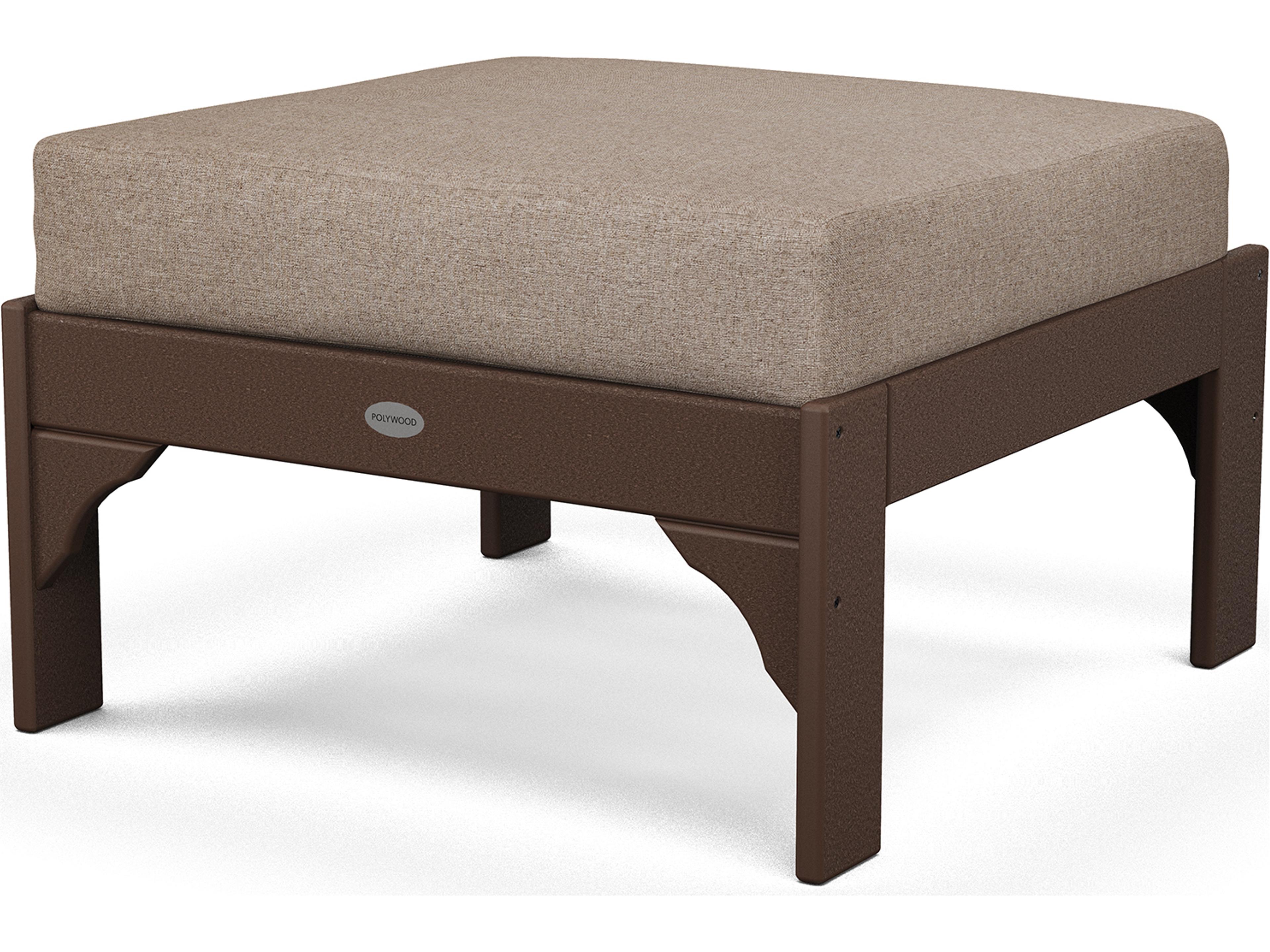 POLYWOOD® Vineyard Recycled Plastic Deep Seating Patio Ottoman