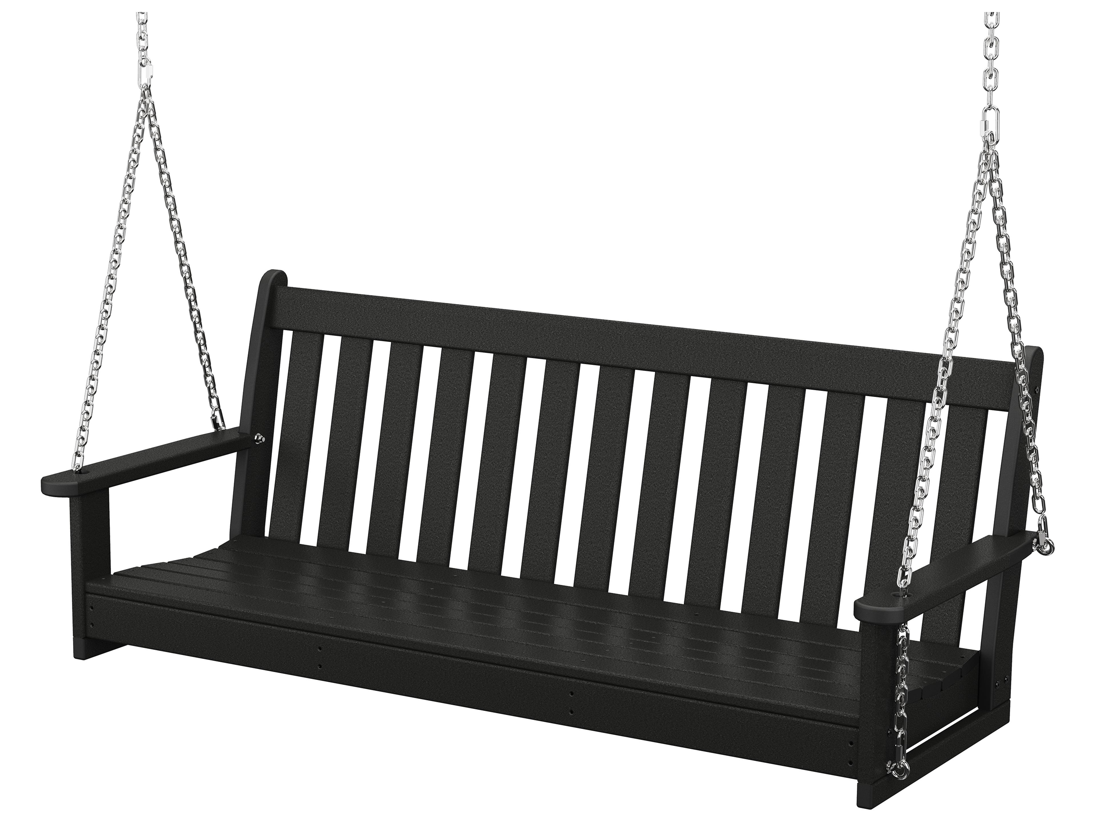 Vineyard Recycled Plastic 60 Outdoor Patio Swing with Chain