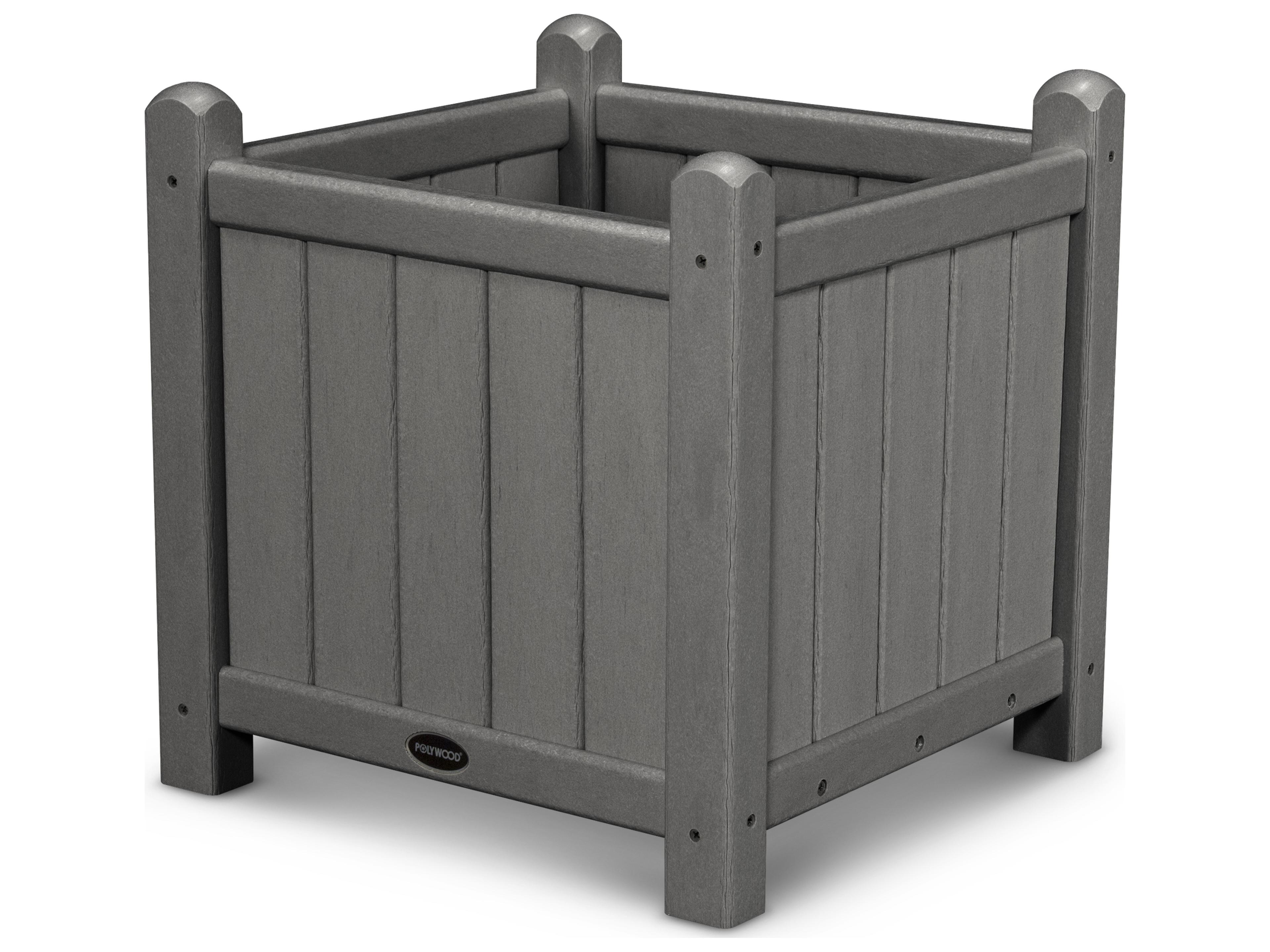 POLYWOOD® Traditional Garden Recycled Plastic 16 Planter