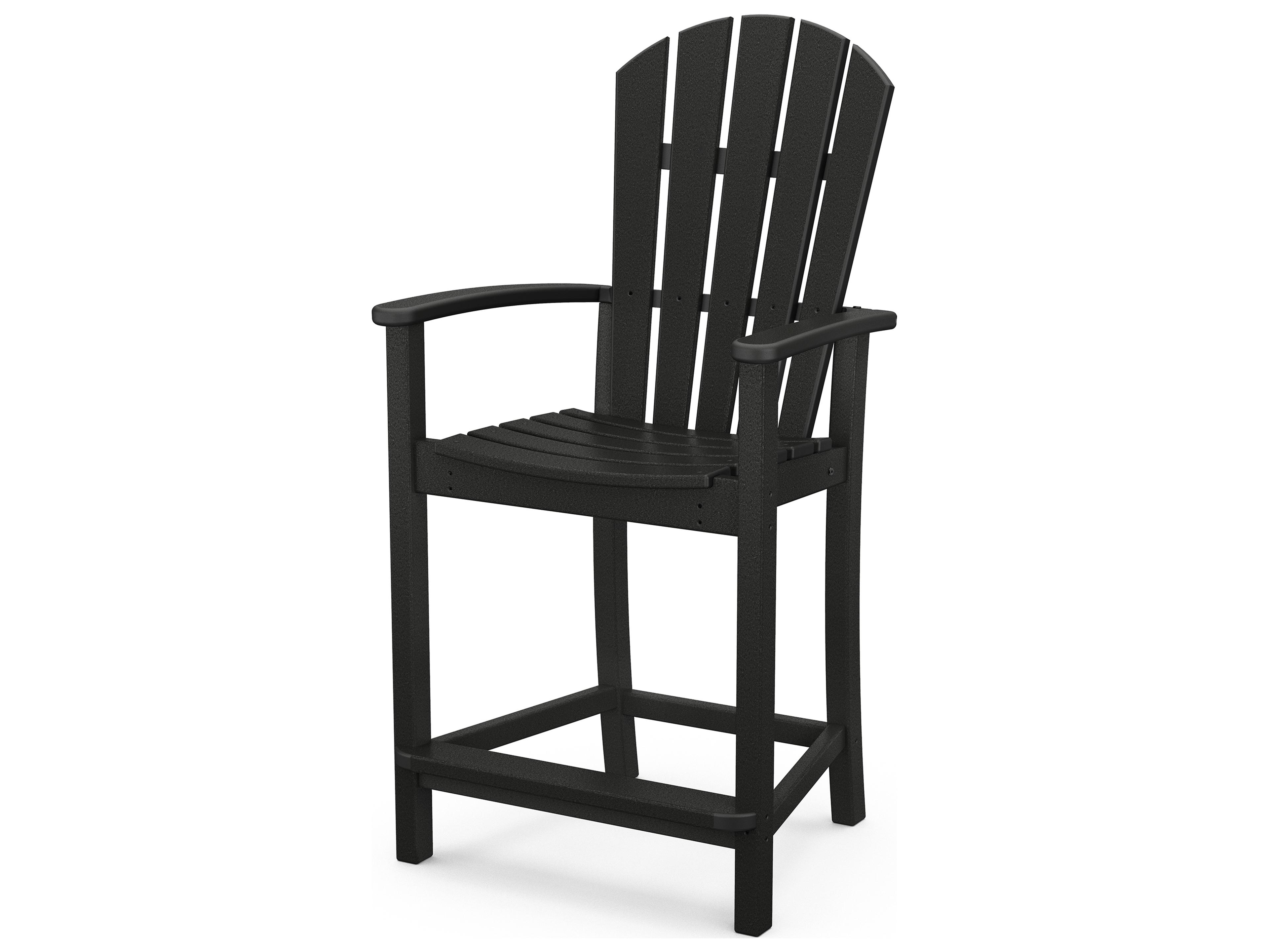 POLYWOOD® Palm Coast Recycled Plastic Outdoor Patio Counter Chair