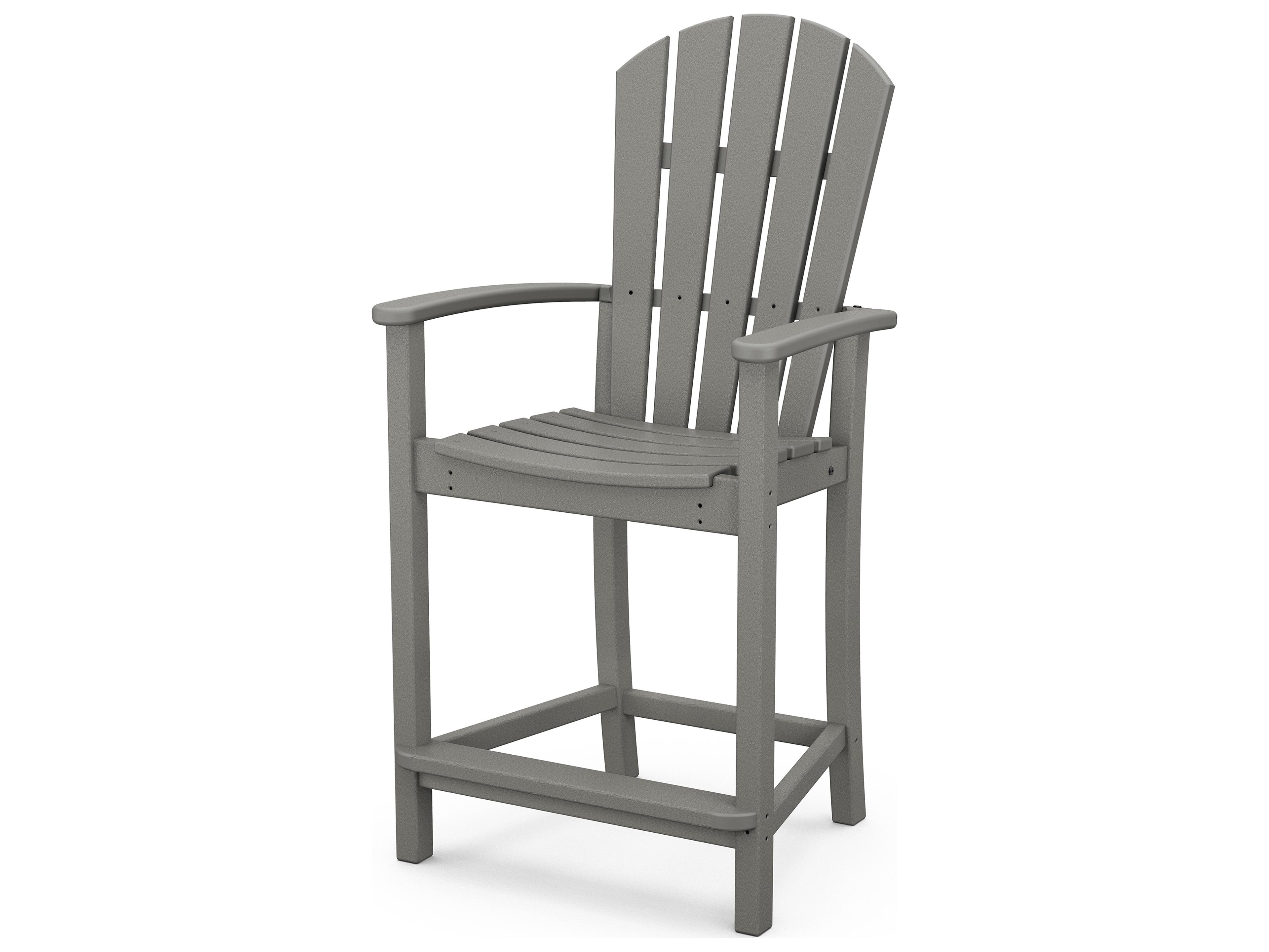 POLYWOOD® Palm Coast Recycled Plastic Outdoor Patio Counter Chair