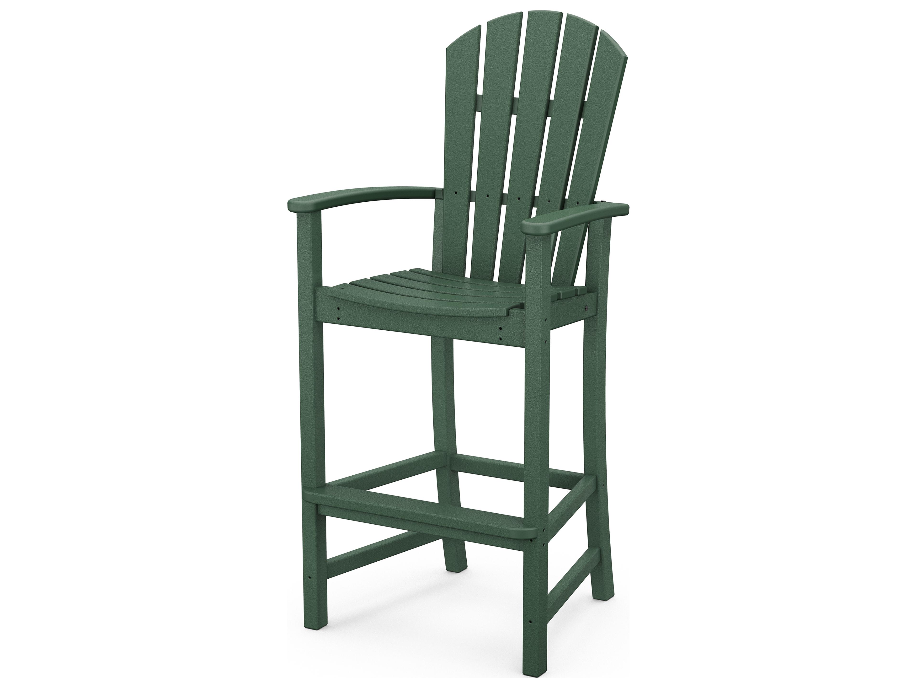 POLYWOOD® Palm Coast Recycled Plastic Outdoor Patio Bar Chair