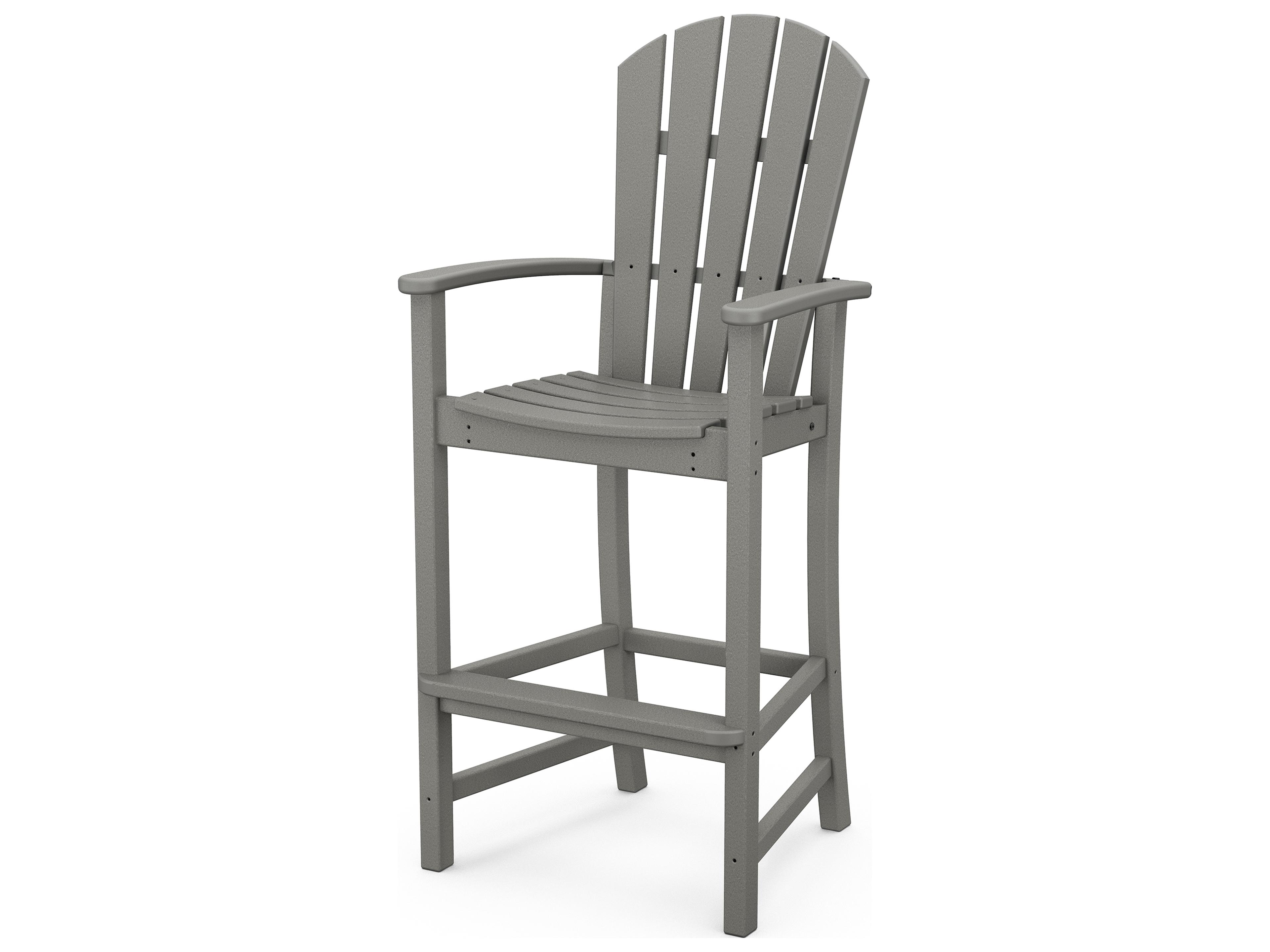 POLYWOOD® Palm Coast Recycled Plastic Outdoor Patio Bar Chair