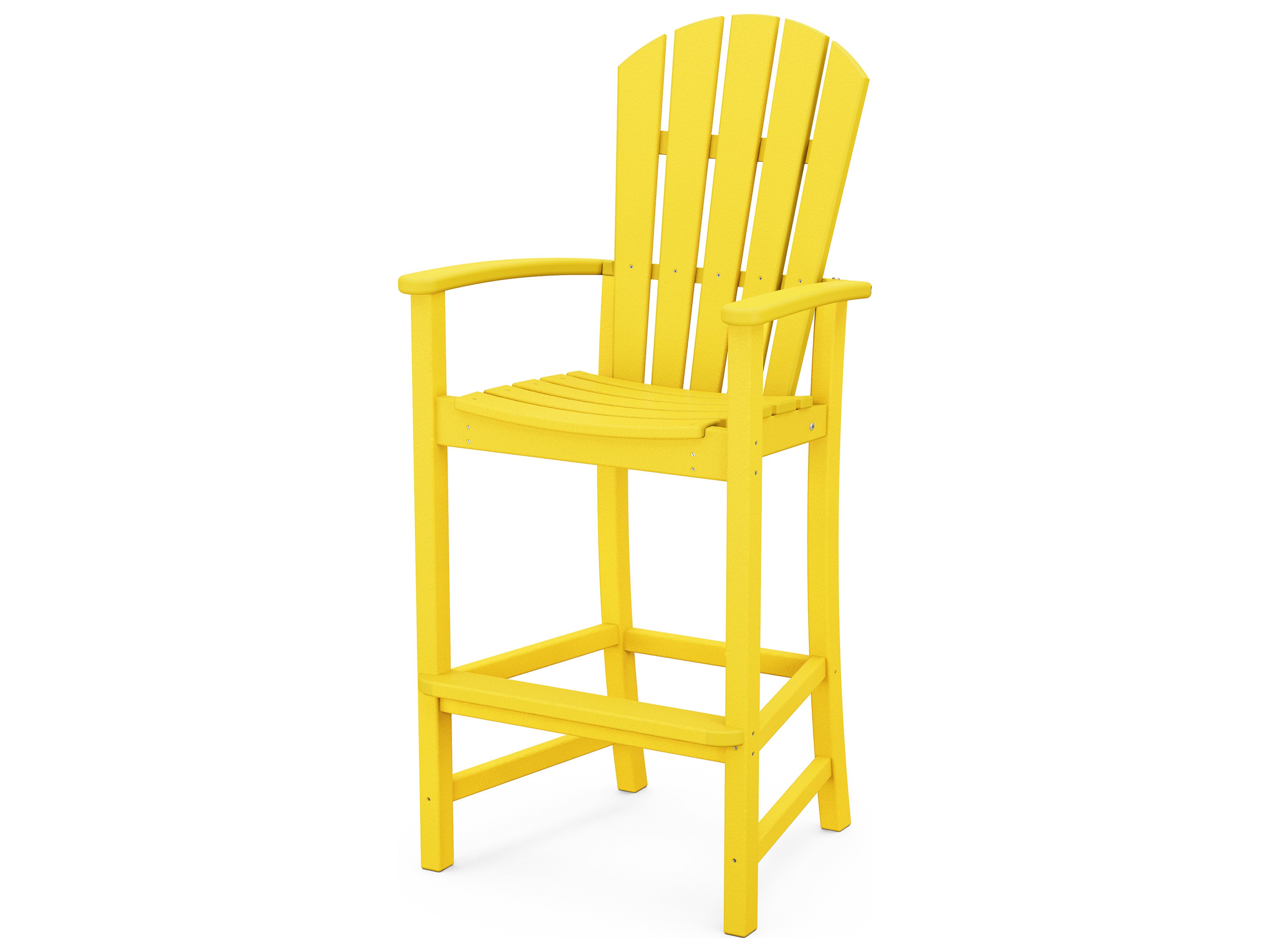 POLYWOOD® Palm Coast Recycled Plastic Outdoor Patio Bar Chair