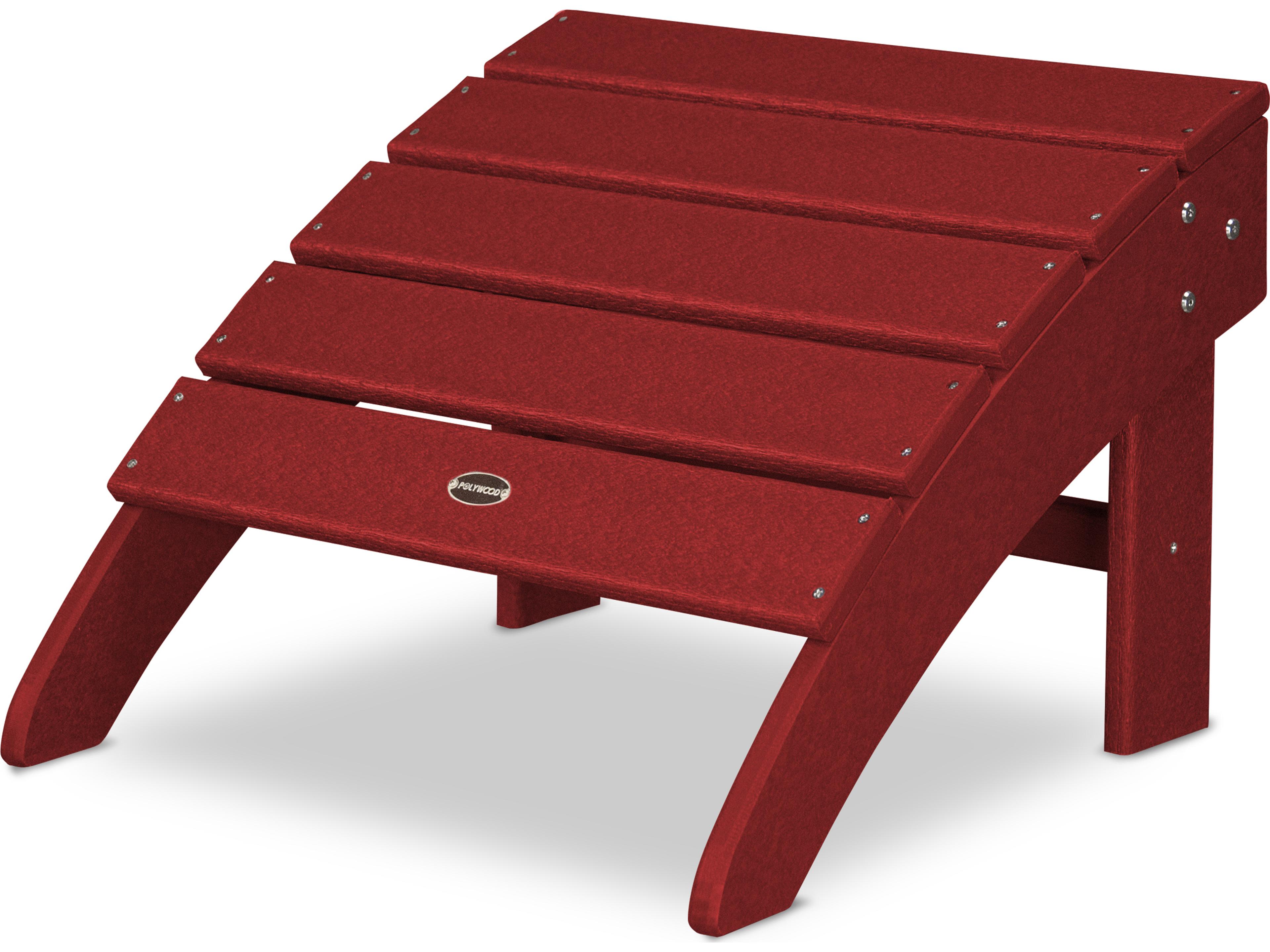 POLYWOOD® Palm Coast Recycled Plastic Outdoor Ottoman