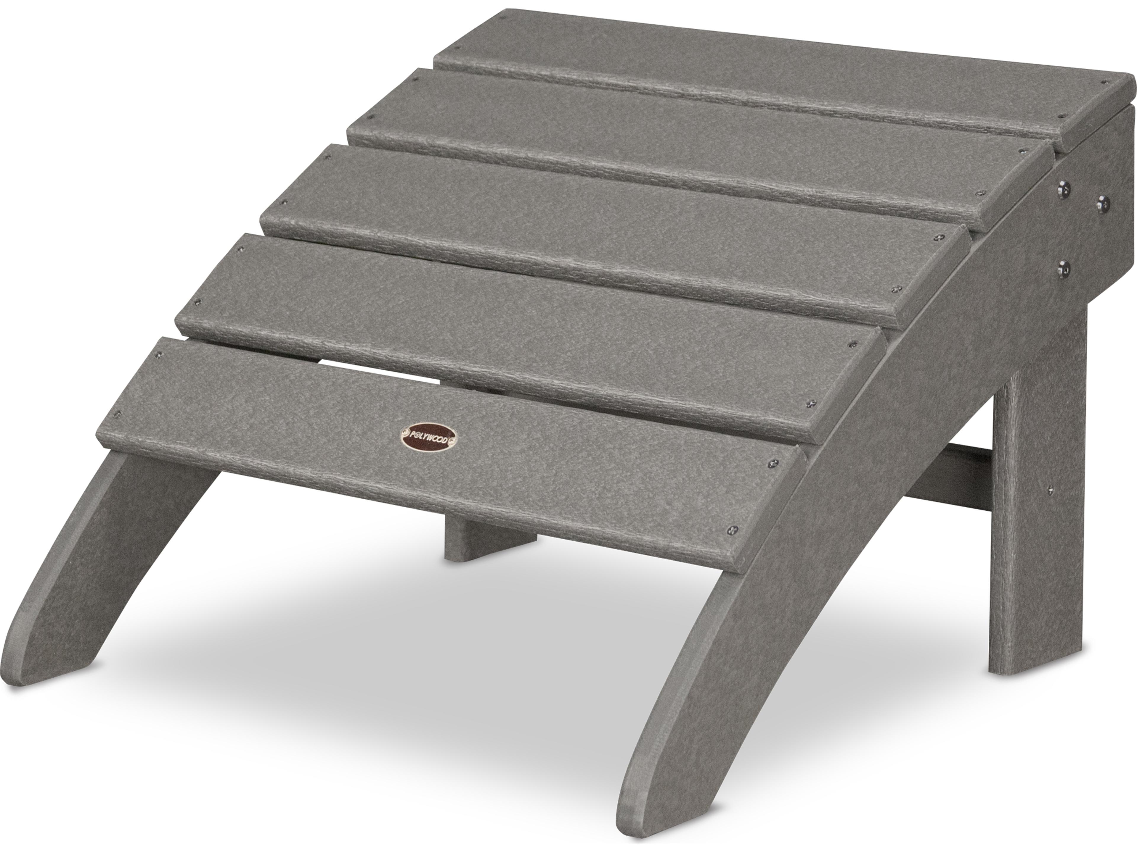 POLYWOOD® Palm Coast Recycled Plastic Outdoor Ottoman