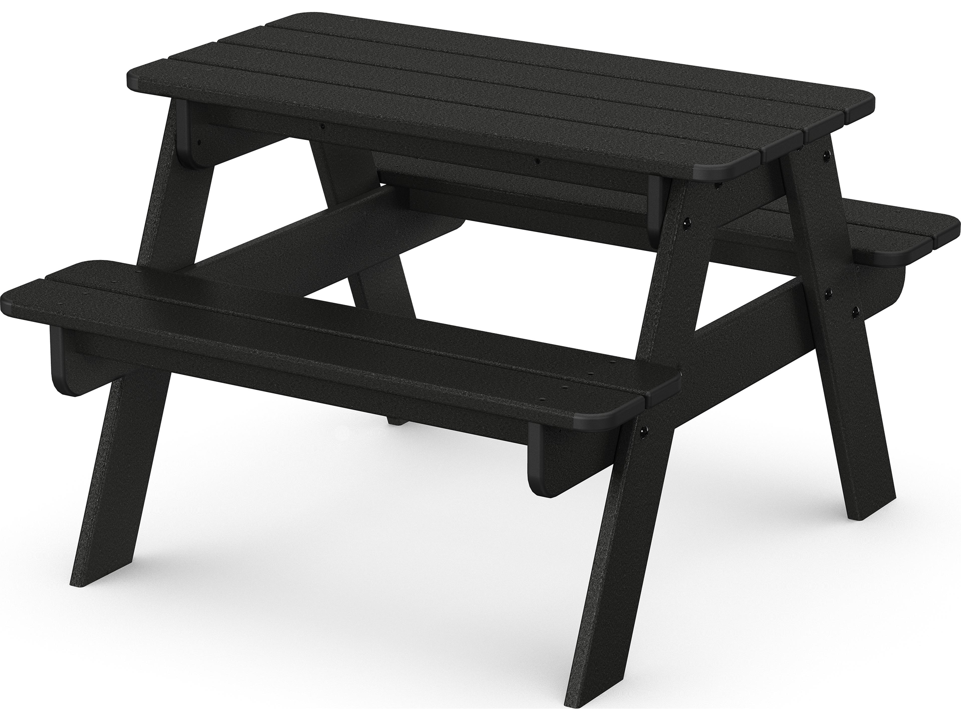 POLYWOOD® Kids Recycled Plastic Rectangular Outdoor Patio Picnic Table