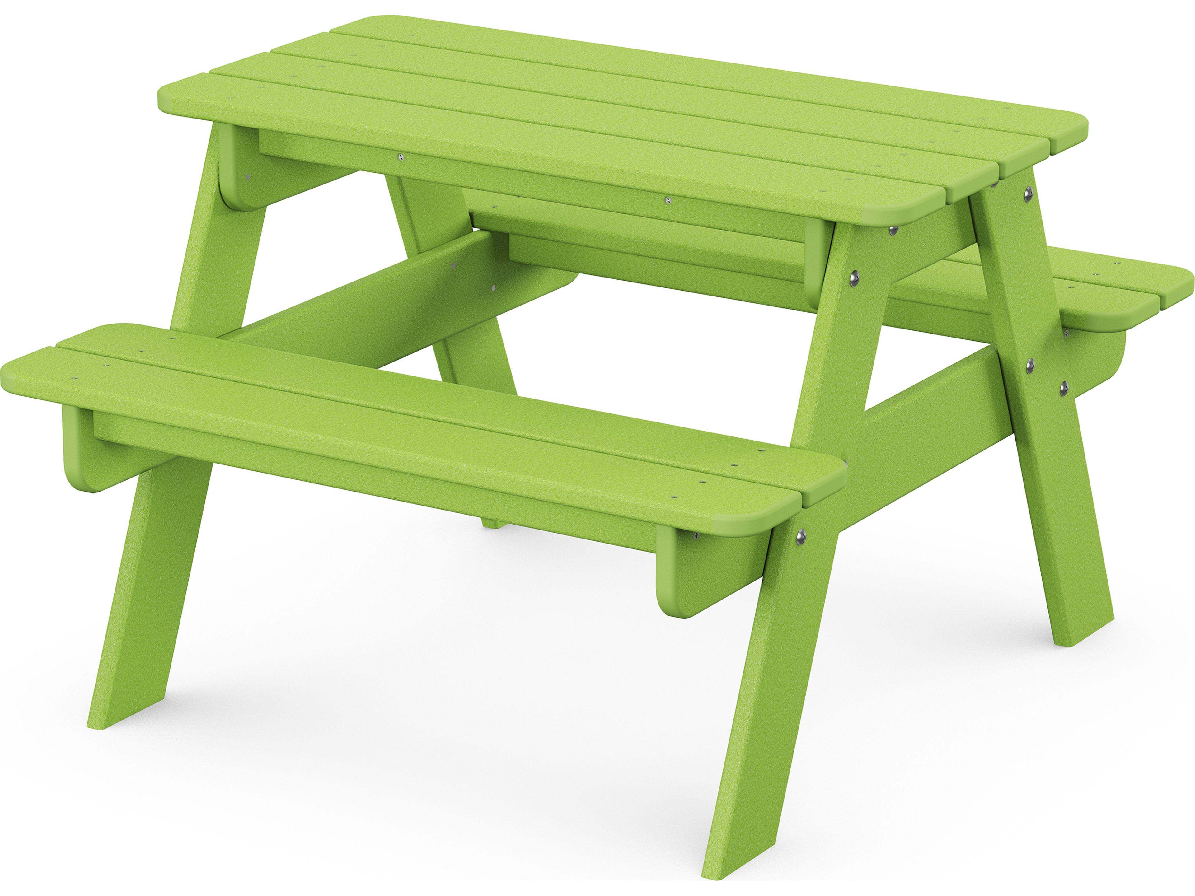 Kids Recycled Plastic Rectangular Outdoor Patio Picnic Table