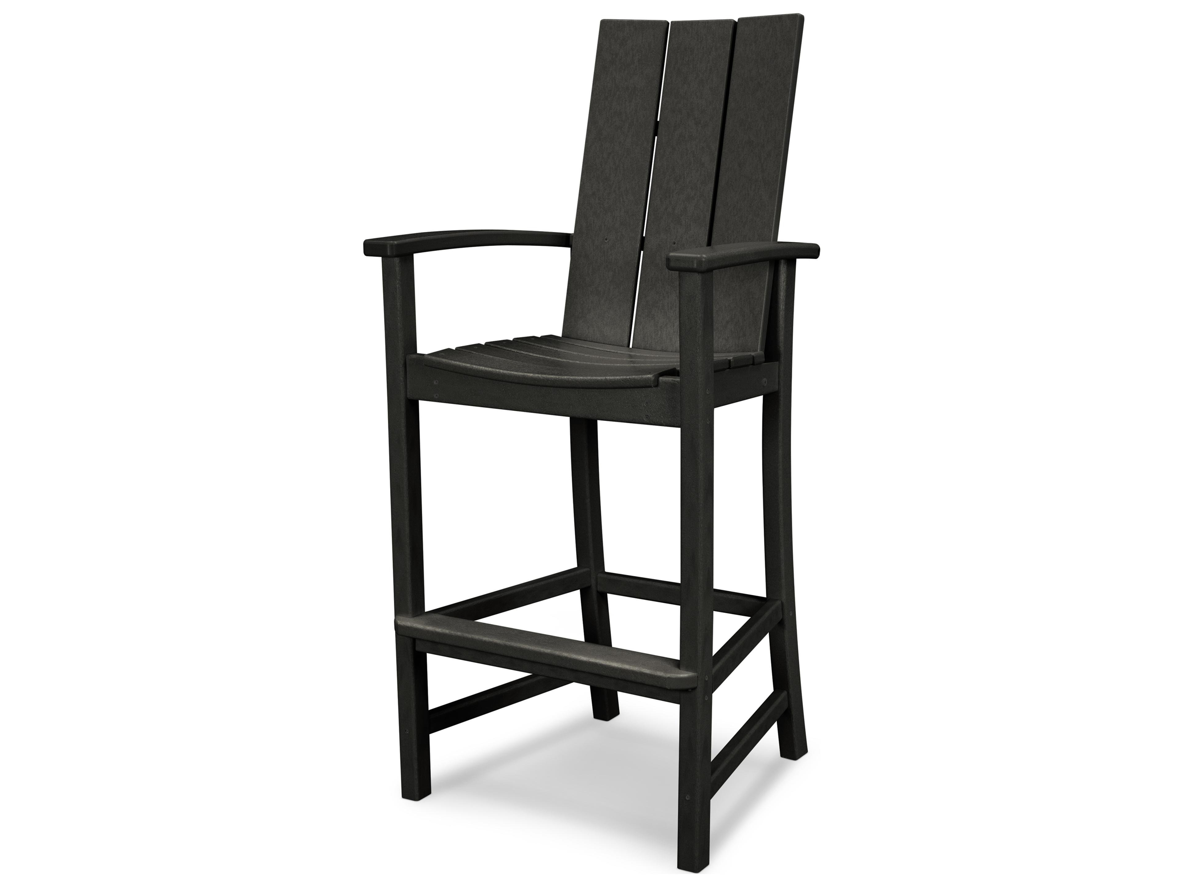 POLYWOOD® Modern Recycled Plastic Patio Bar Stool