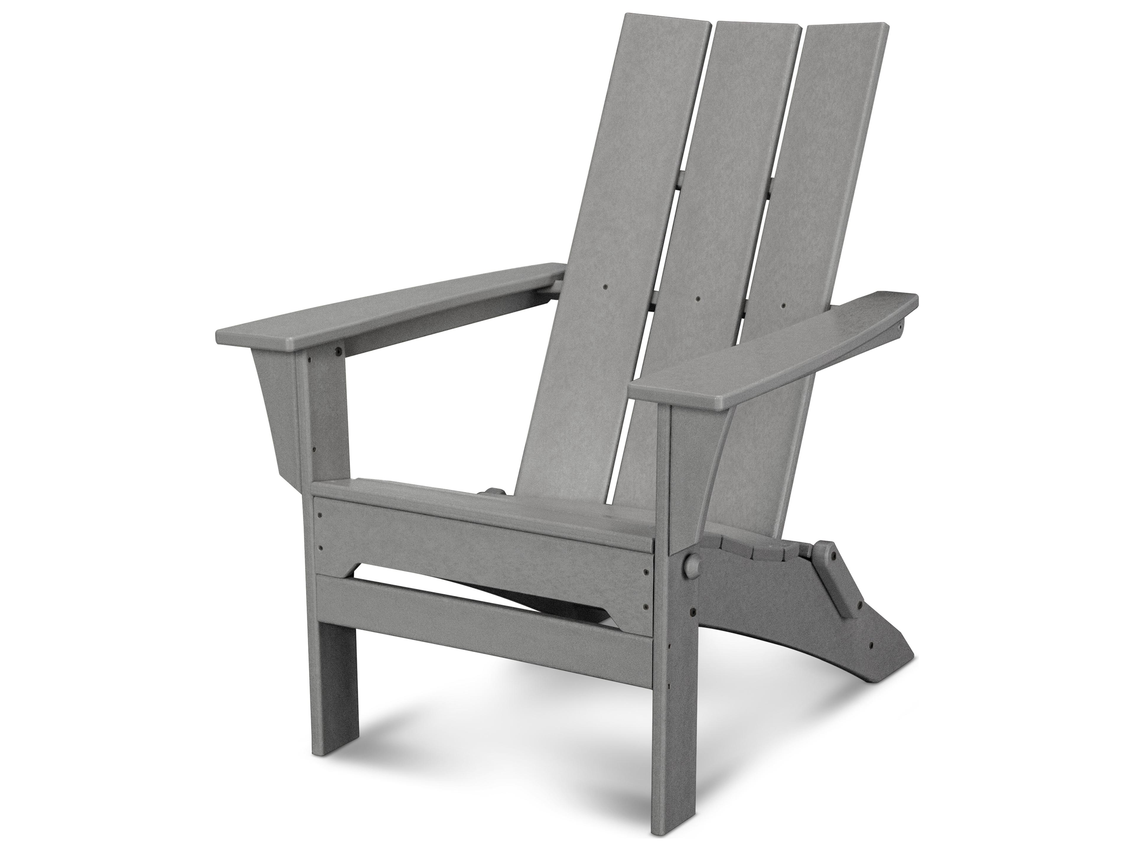 Modern Recycled Plastic Folding Patio Adirondack Chair