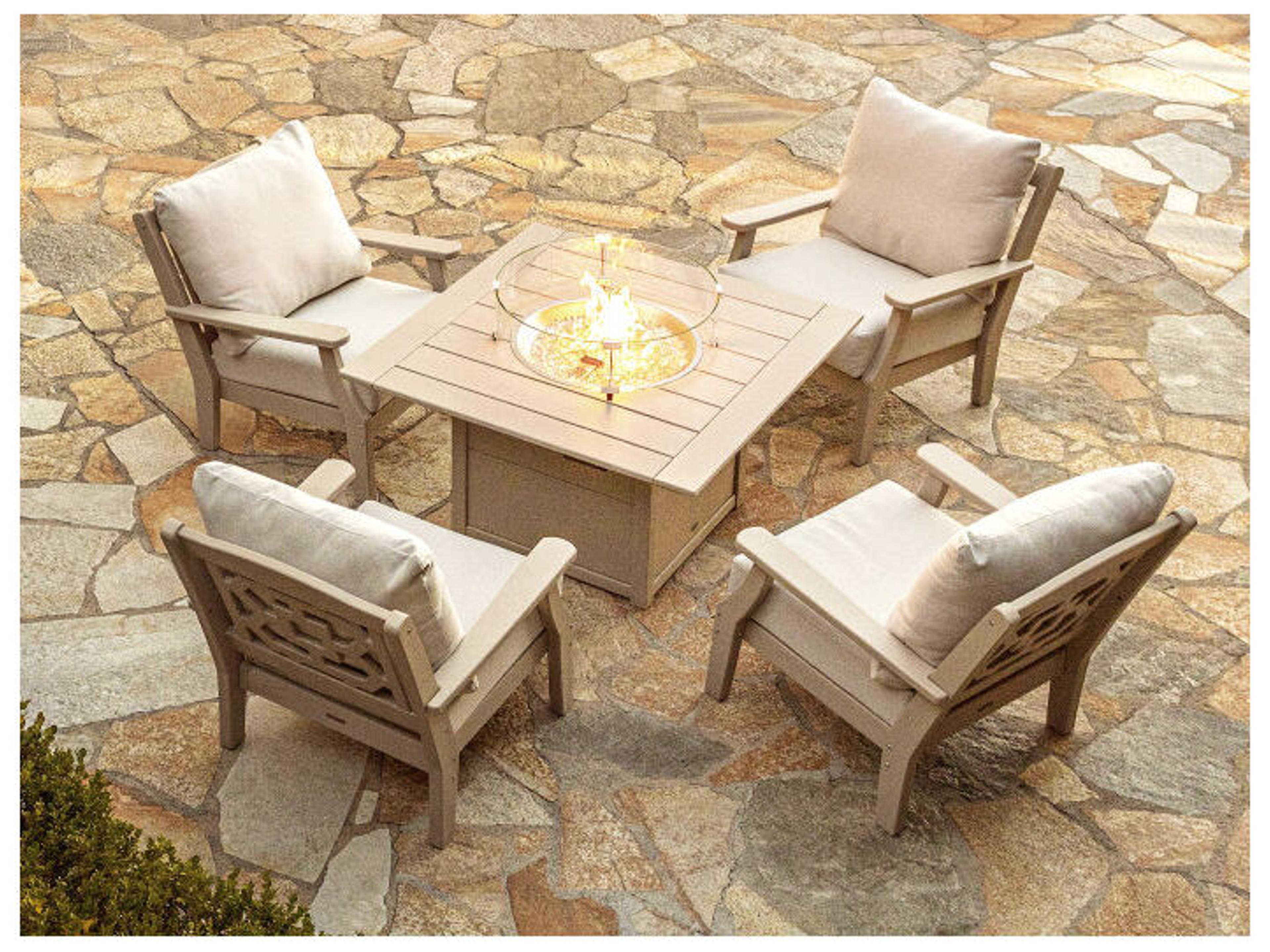 POLYWOOD® Martha Stewart by POLYWOOD® Chinoiserie Deep Seating Chair