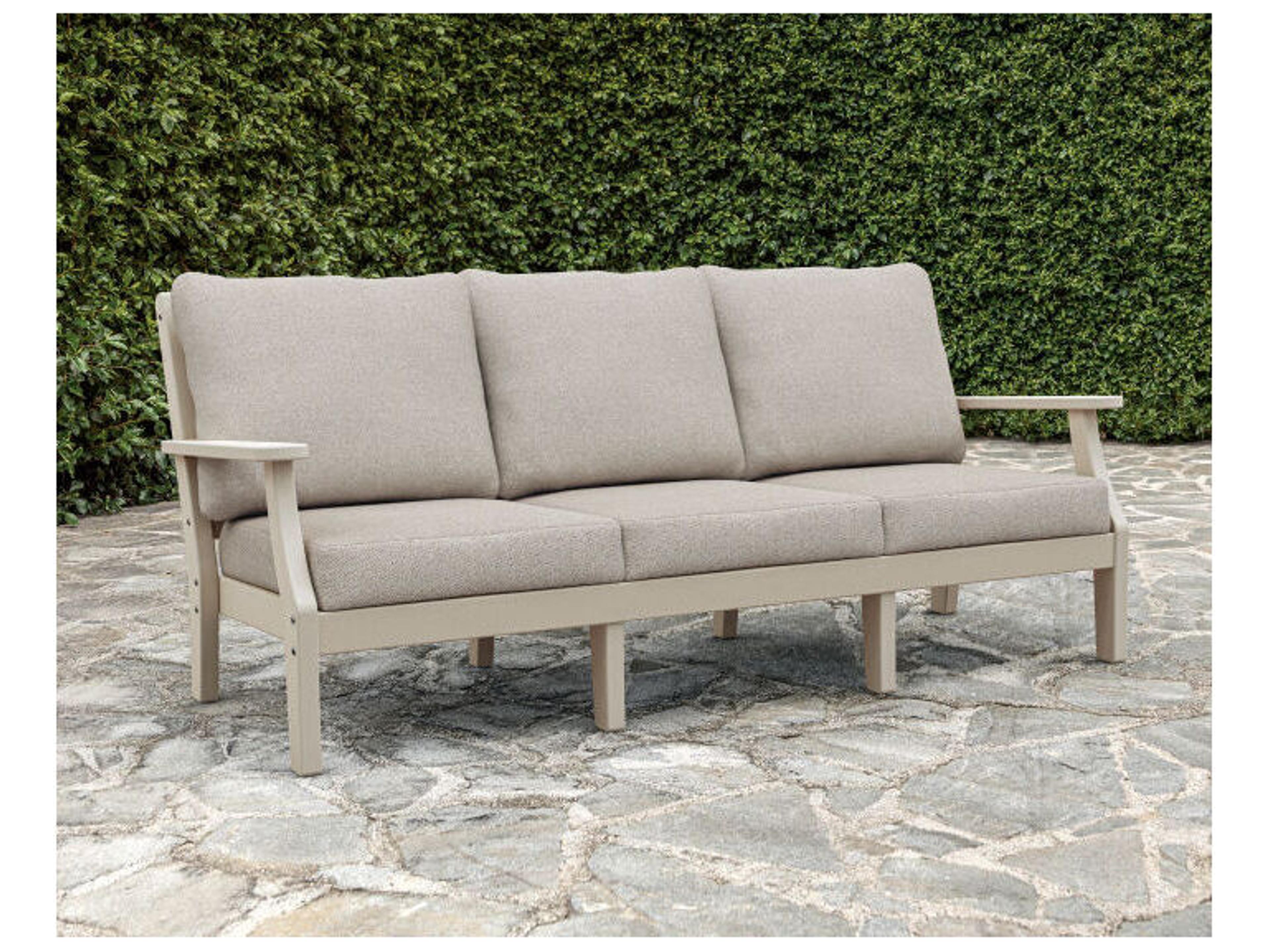 POLYWOOD® Martha Stewart by POLYWOOD® Chinoiserie Deep Seating Outdoor Patio Sofa