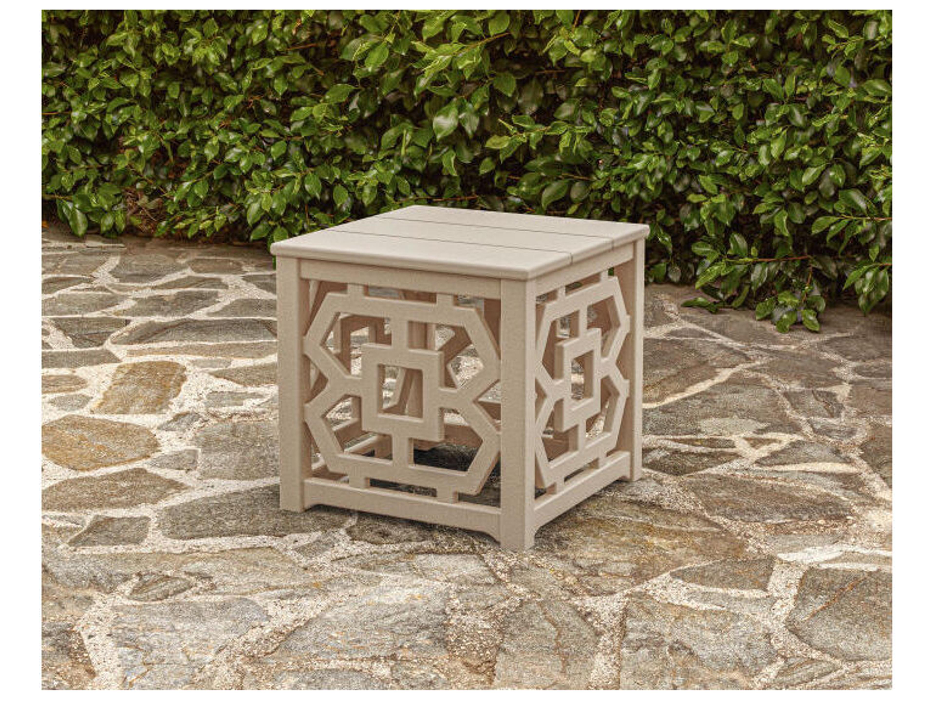 POLYWOOD® Martha Stewart Chinoiserie Accent Table