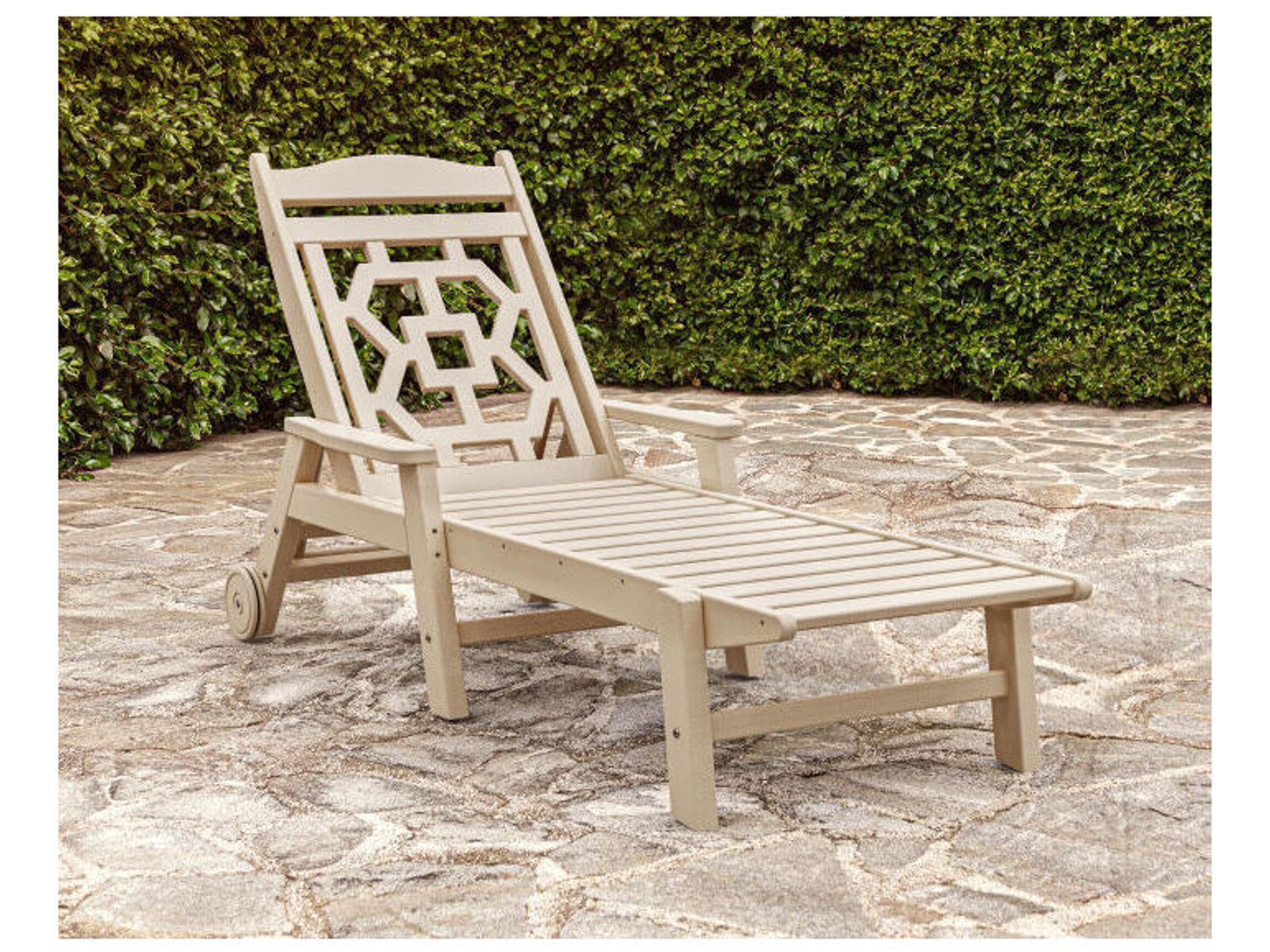 POLYWOOD® Martha Stewart by POLYWOOD® Chinoiserie Outdoor Chaise Lounge