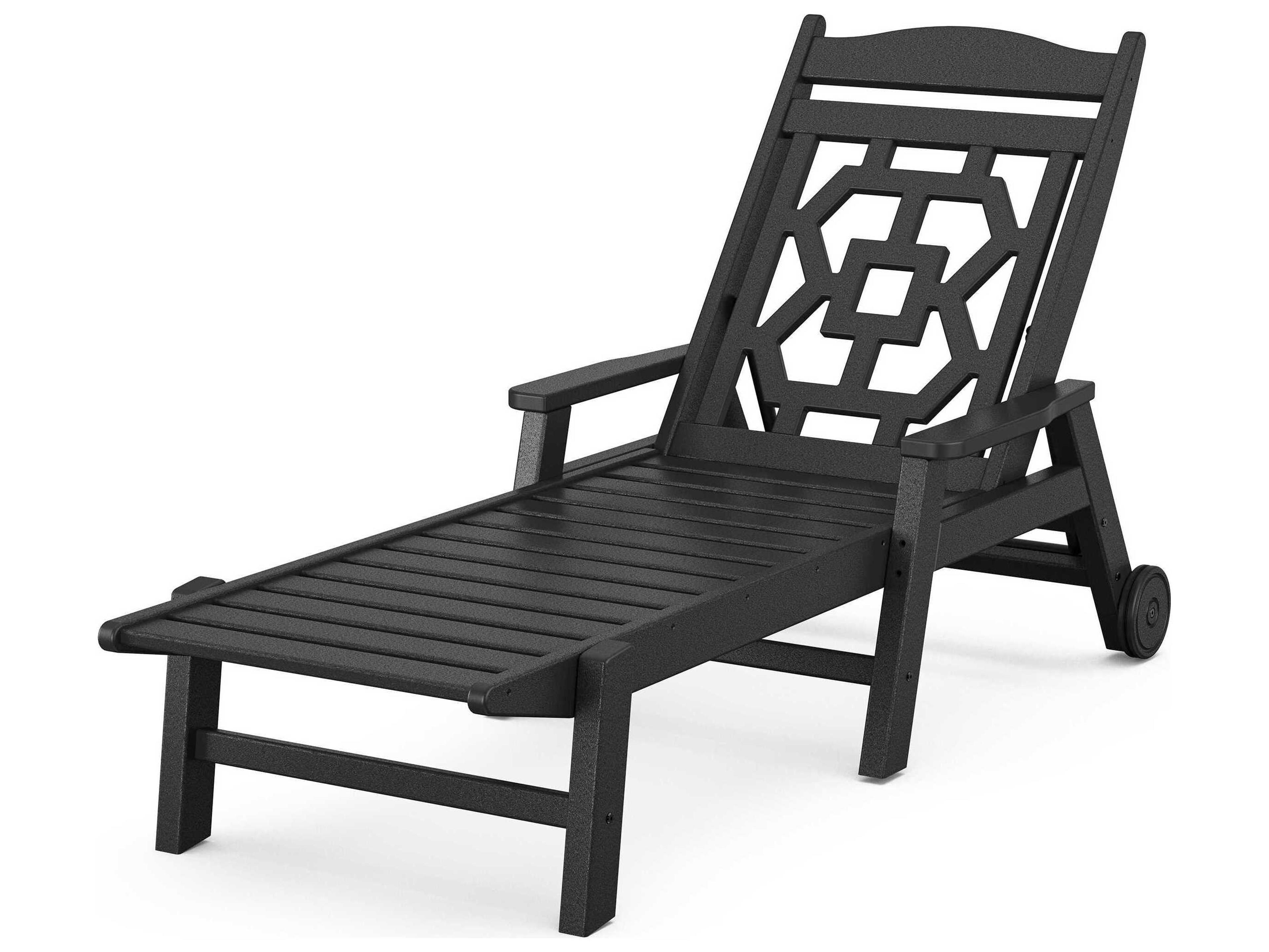 POLYWOOD® Martha Stewart by POLYWOOD® Chinoiserie Outdoor Chaise Lounge