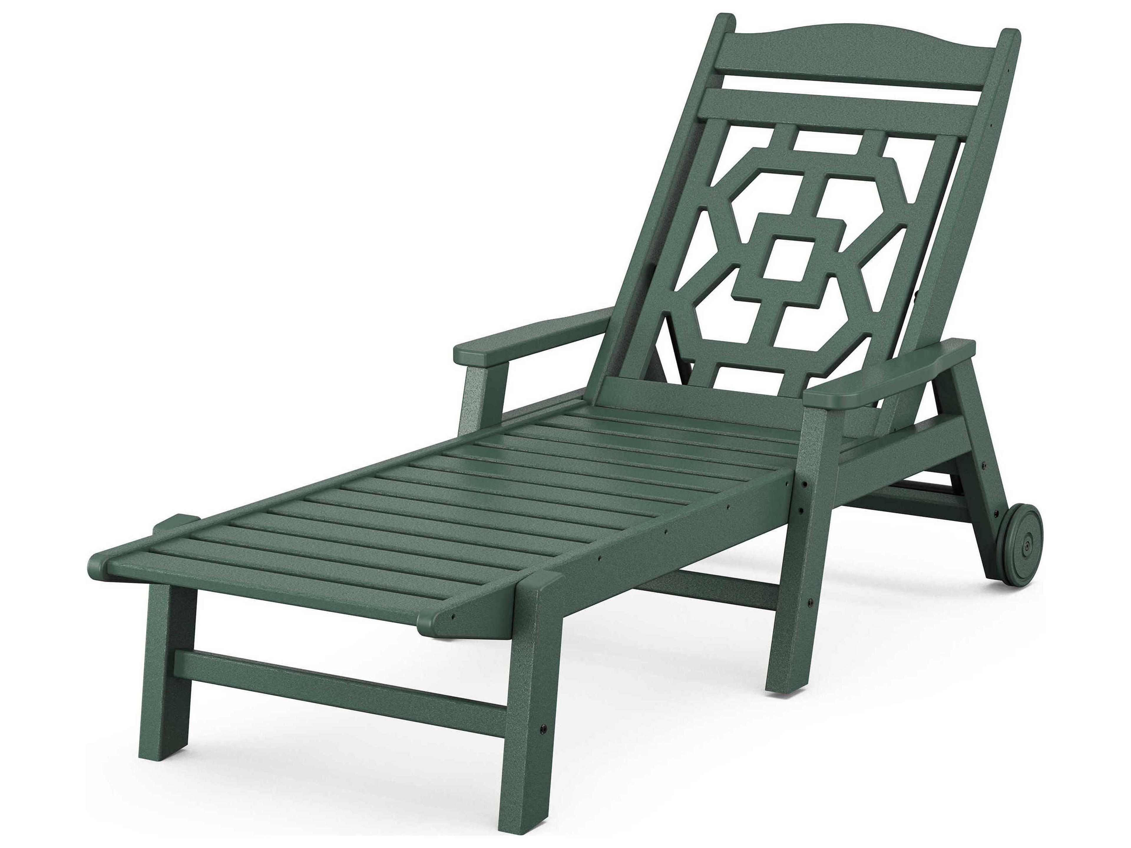 POLYWOOD® Martha Stewart by POLYWOOD® Chinoiserie Outdoor Chaise Lounge