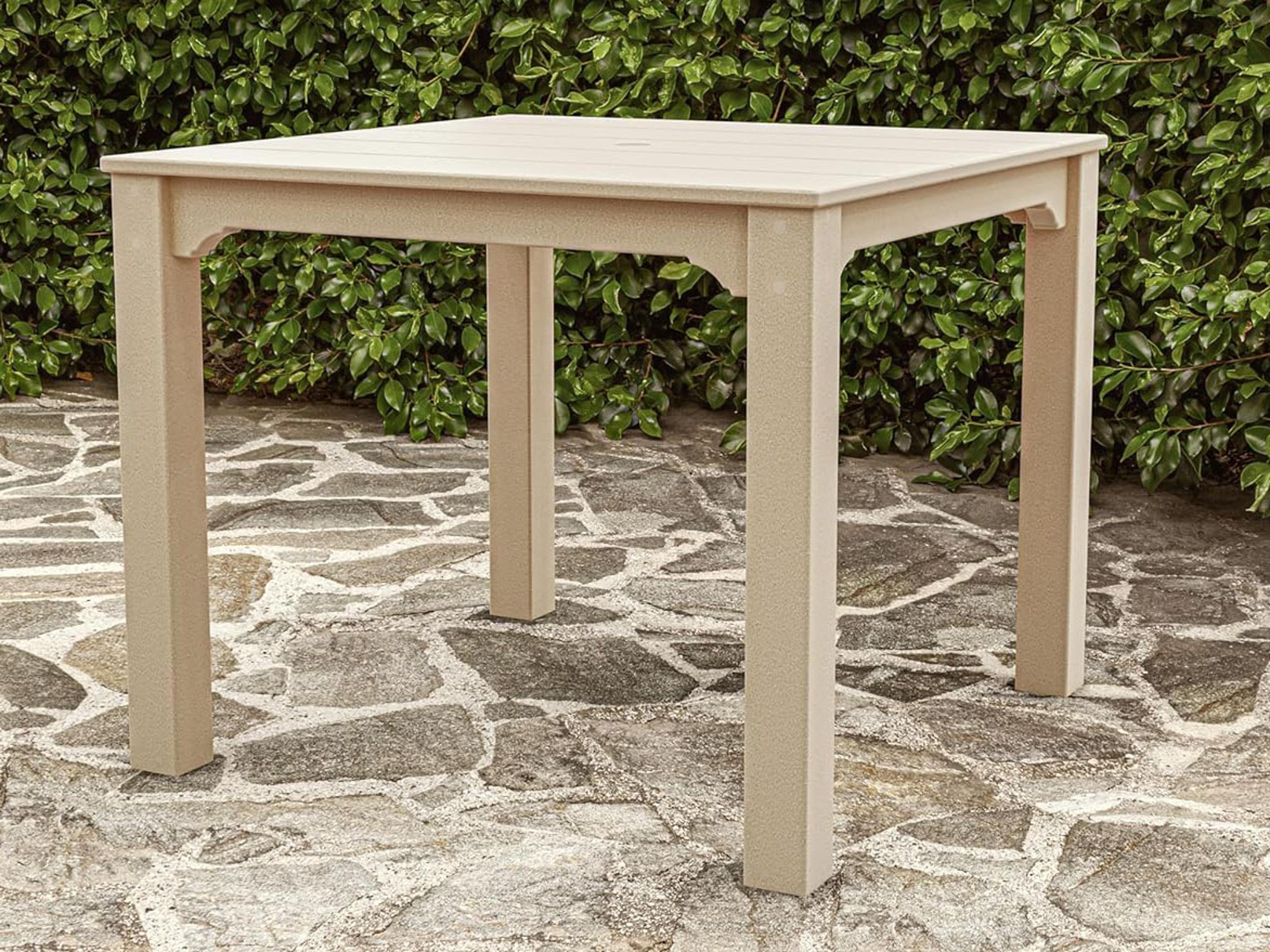 POLYWOOD® Martha Stewart Exclusive Chinoiserie Parsons Square Patio Dining Table
