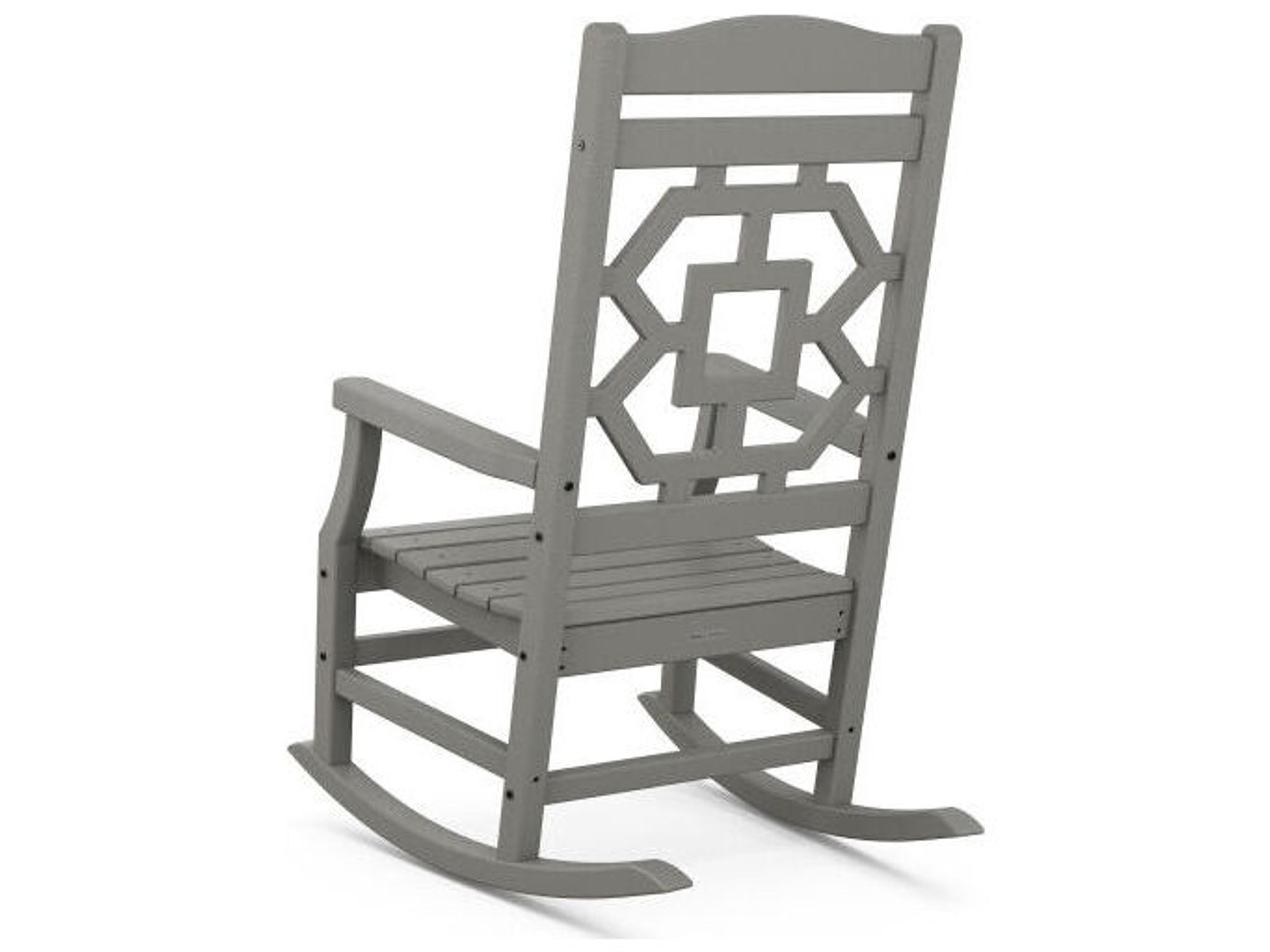 POLYWOOD® Martha Stewart by POLYWOOD® Chinoiserie Patio Rocking Chair