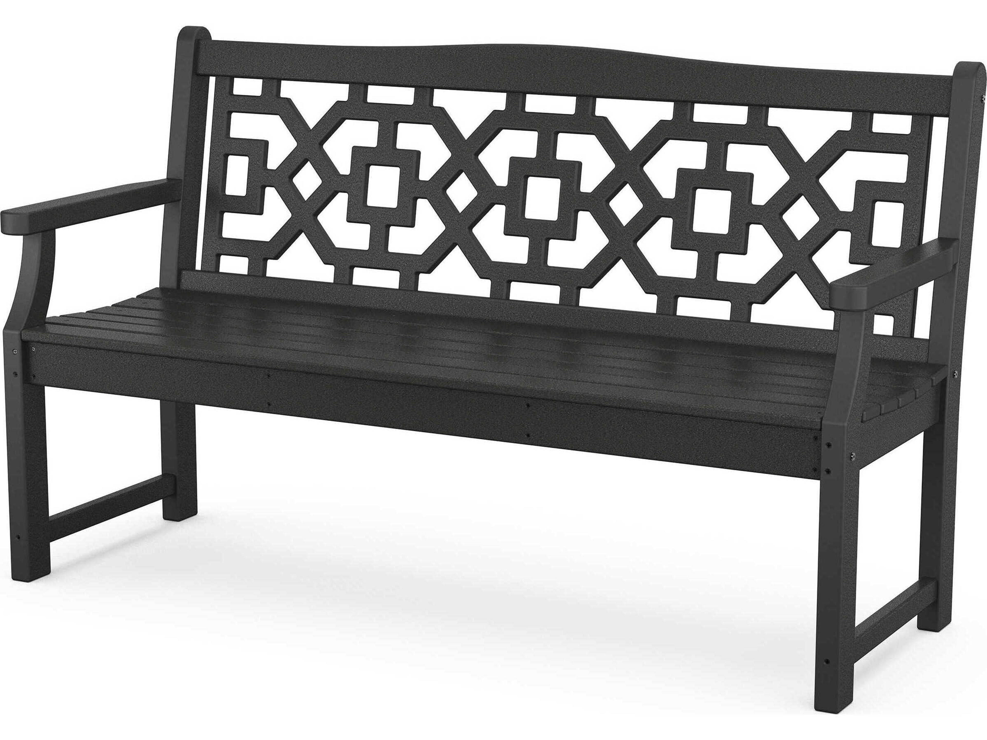 POLYWOOD® Martha Stewart by POLYWOOD® Chinoiserie 60” Garden Outdoor Bench