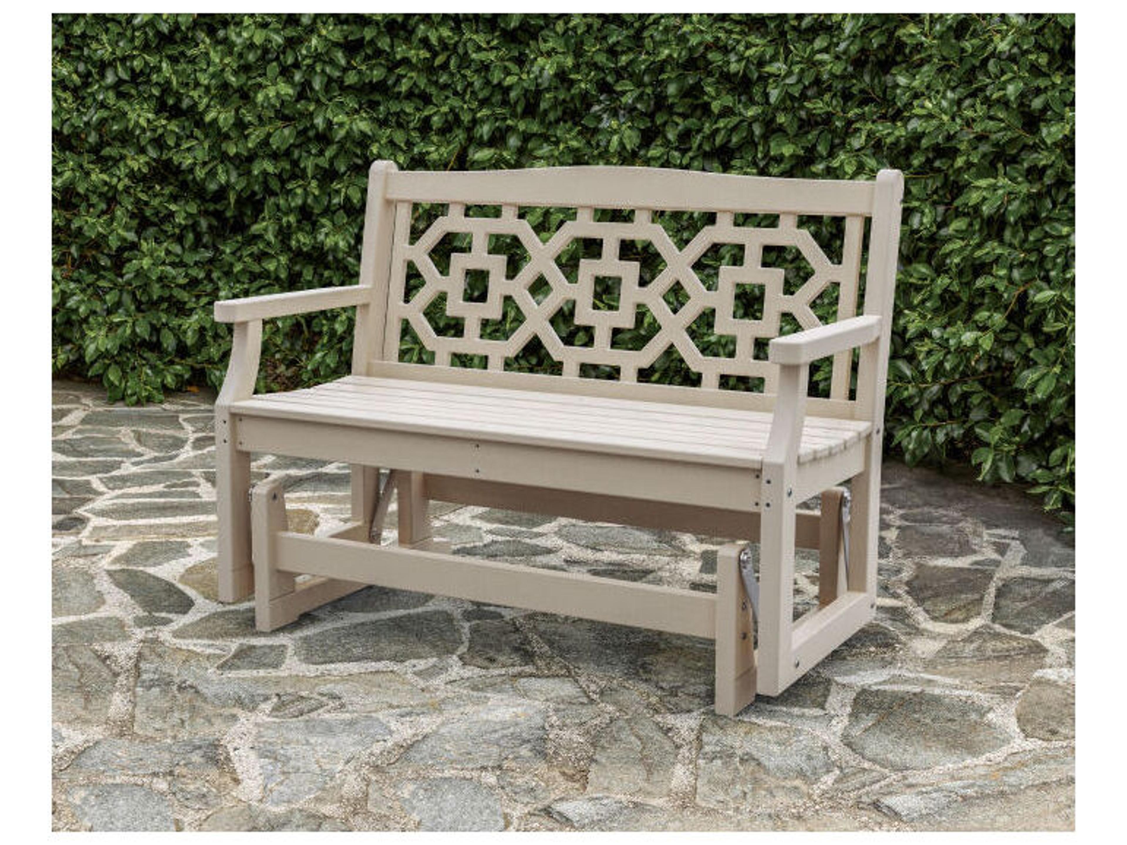 POLYWOOD® Martha Stewart by POLYWOOD® Chinoiserie 48” Glider