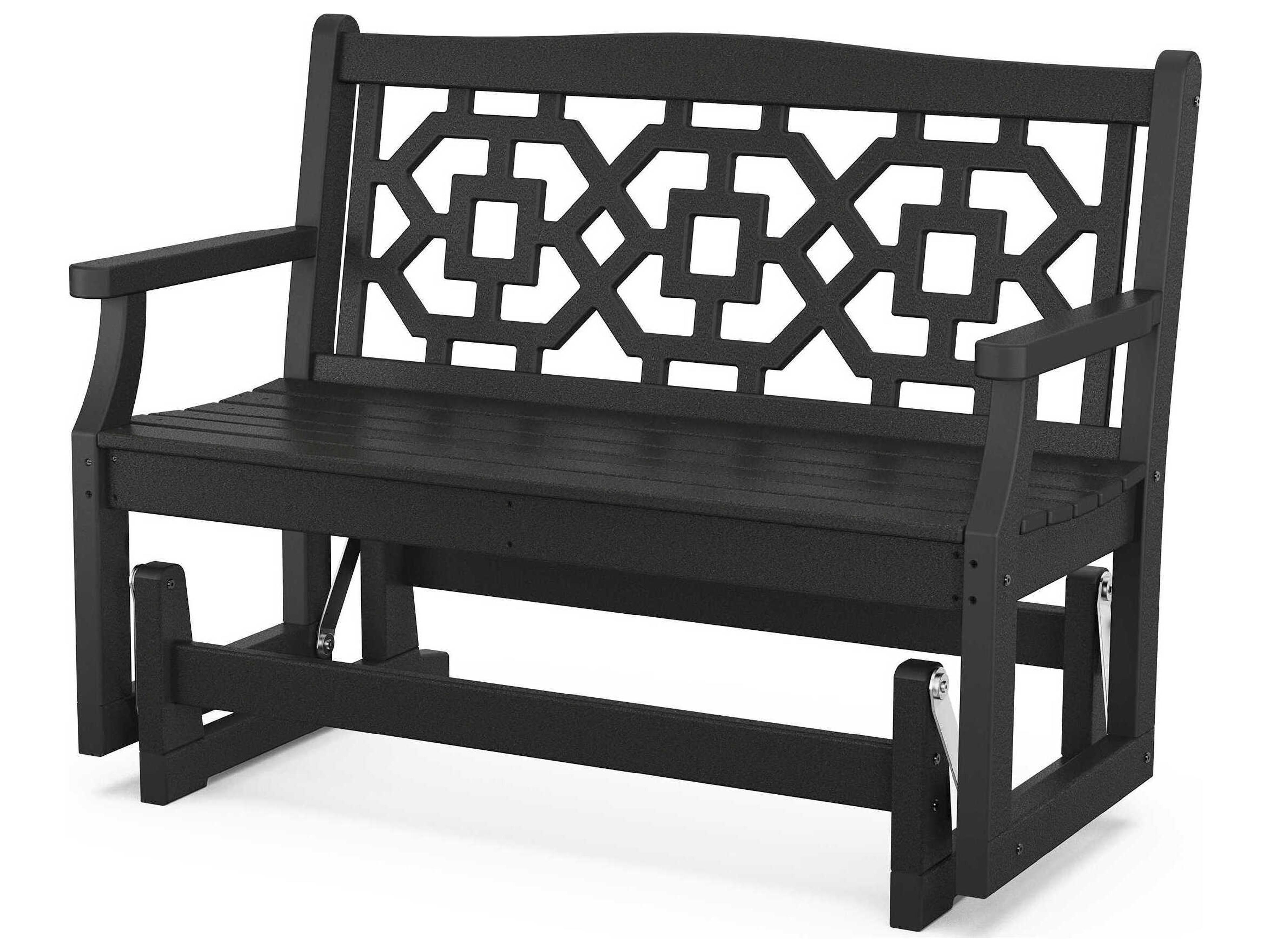 POLYWOOD® Martha Stewart by POLYWOOD® Chinoiserie 48” Glider