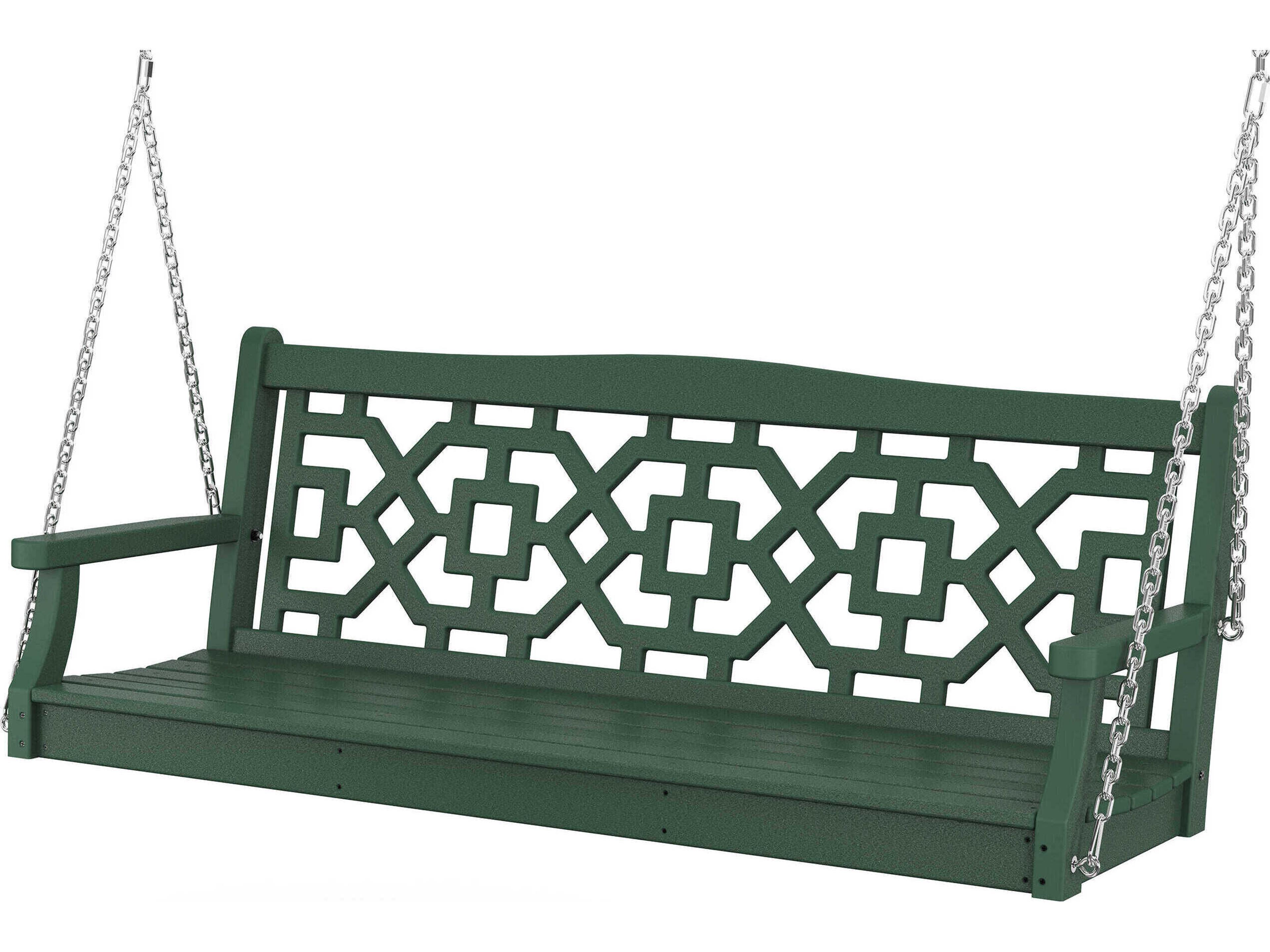 POLYWOOD® Martha Stewart by POLYWOOD® Chinoiserie 60” Outdoor Swing