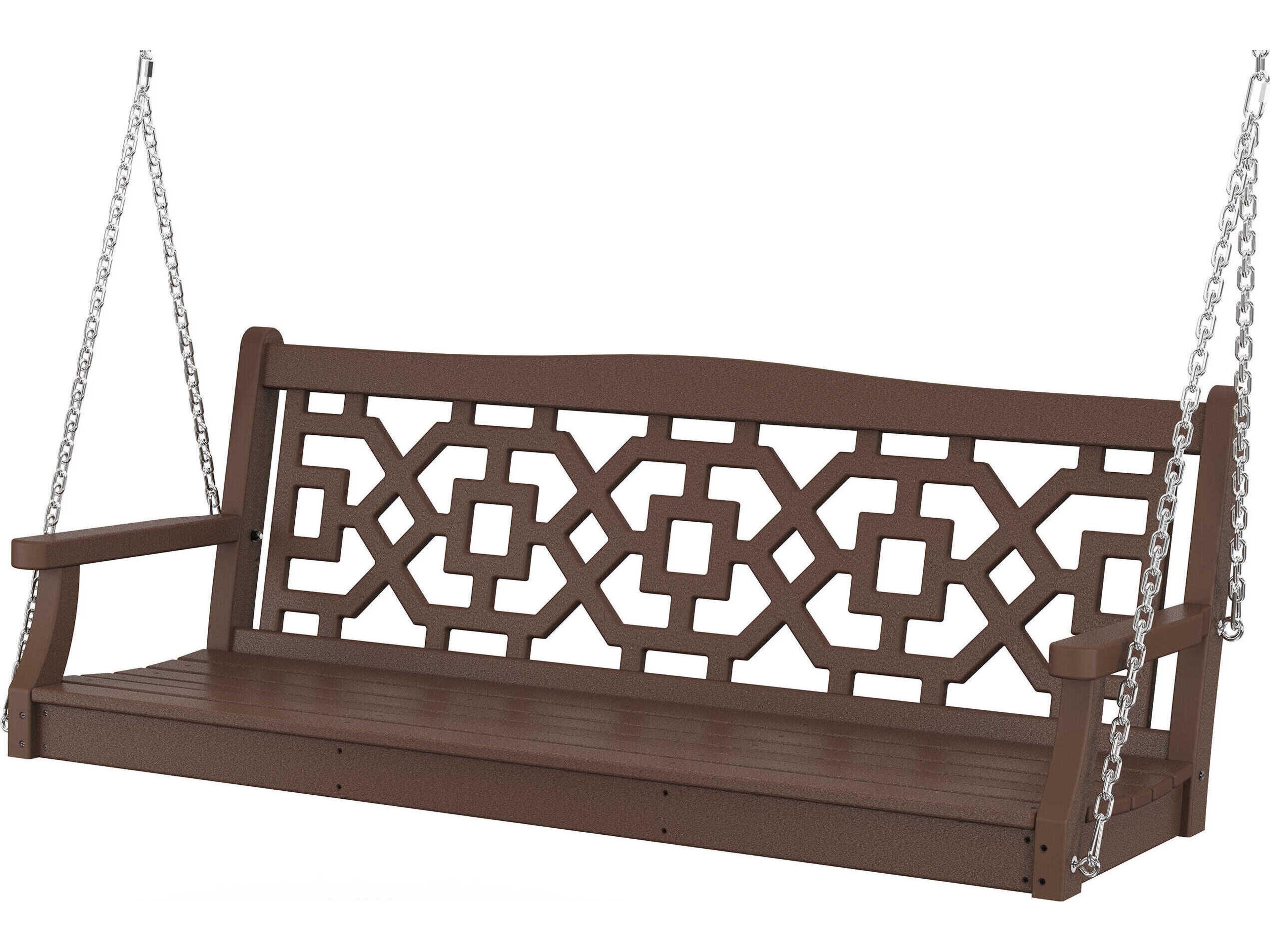 POLYWOOD® Martha Stewart by POLYWOOD® Chinoiserie 60” Outdoor Swing