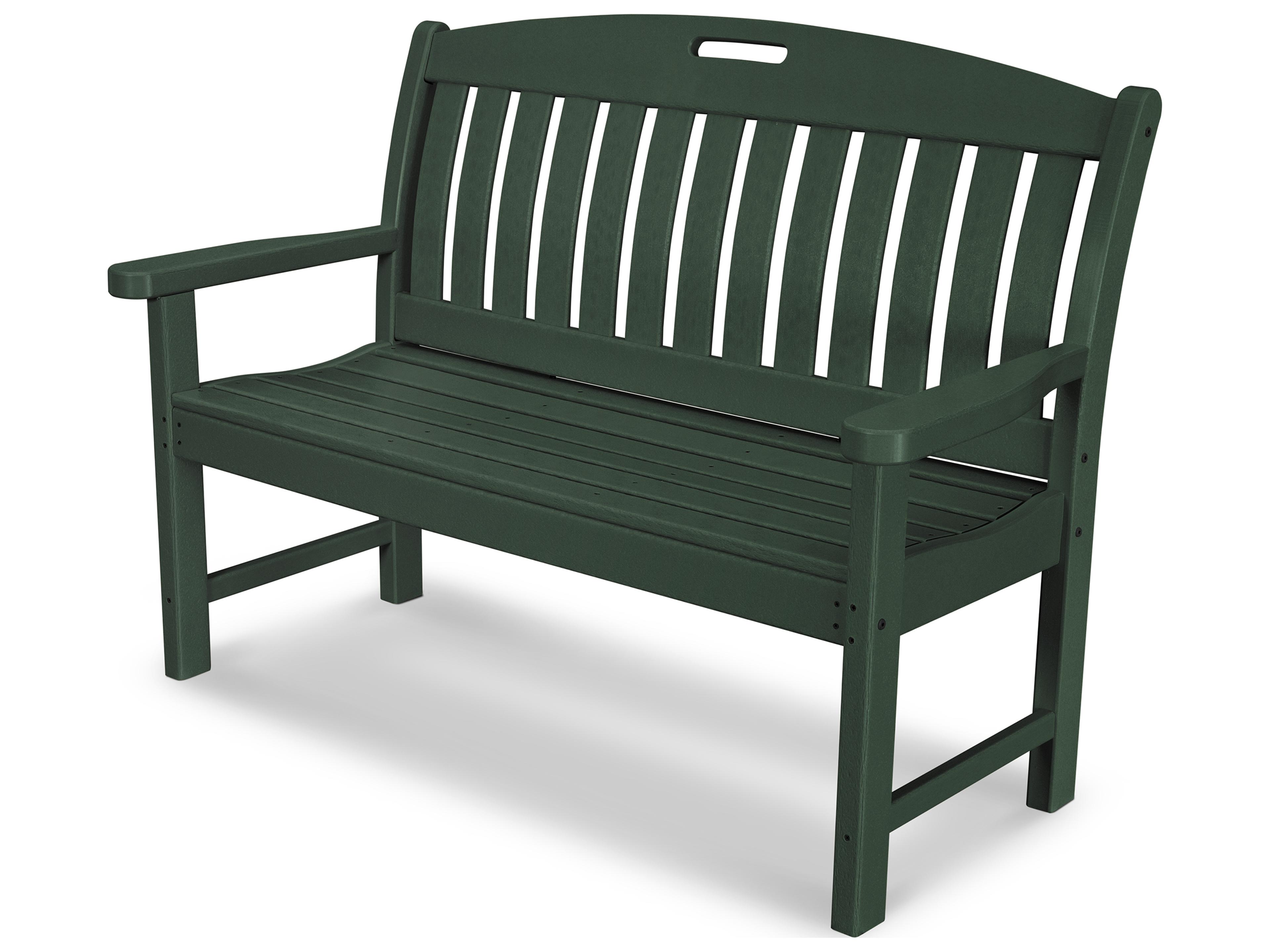 POLYWOOD® Nautical Recycled Plastic 48 Outdoor Patio Bench
