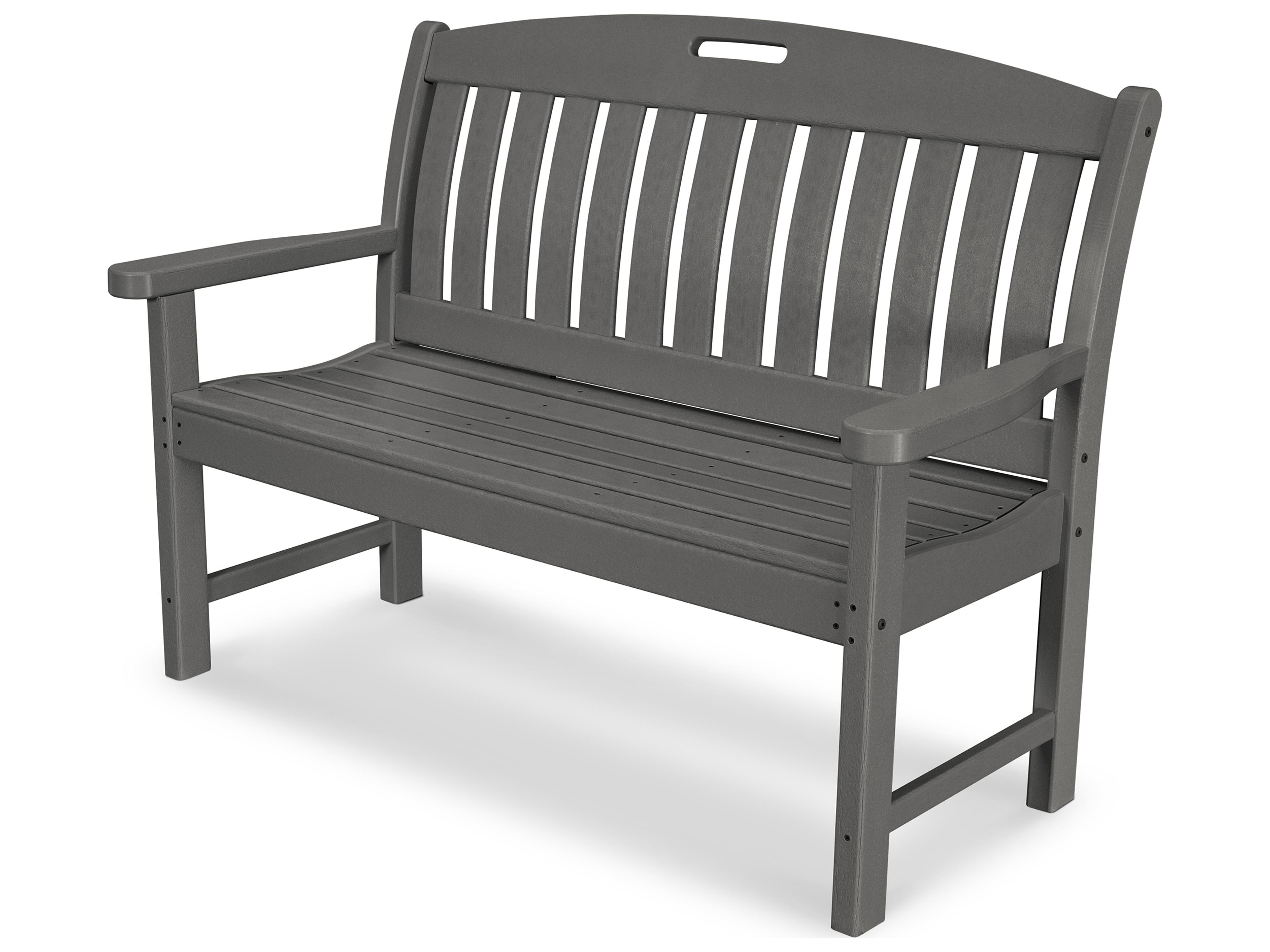 POLYWOOD® Nautical Recycled Plastic 48 Outdoor Patio Bench