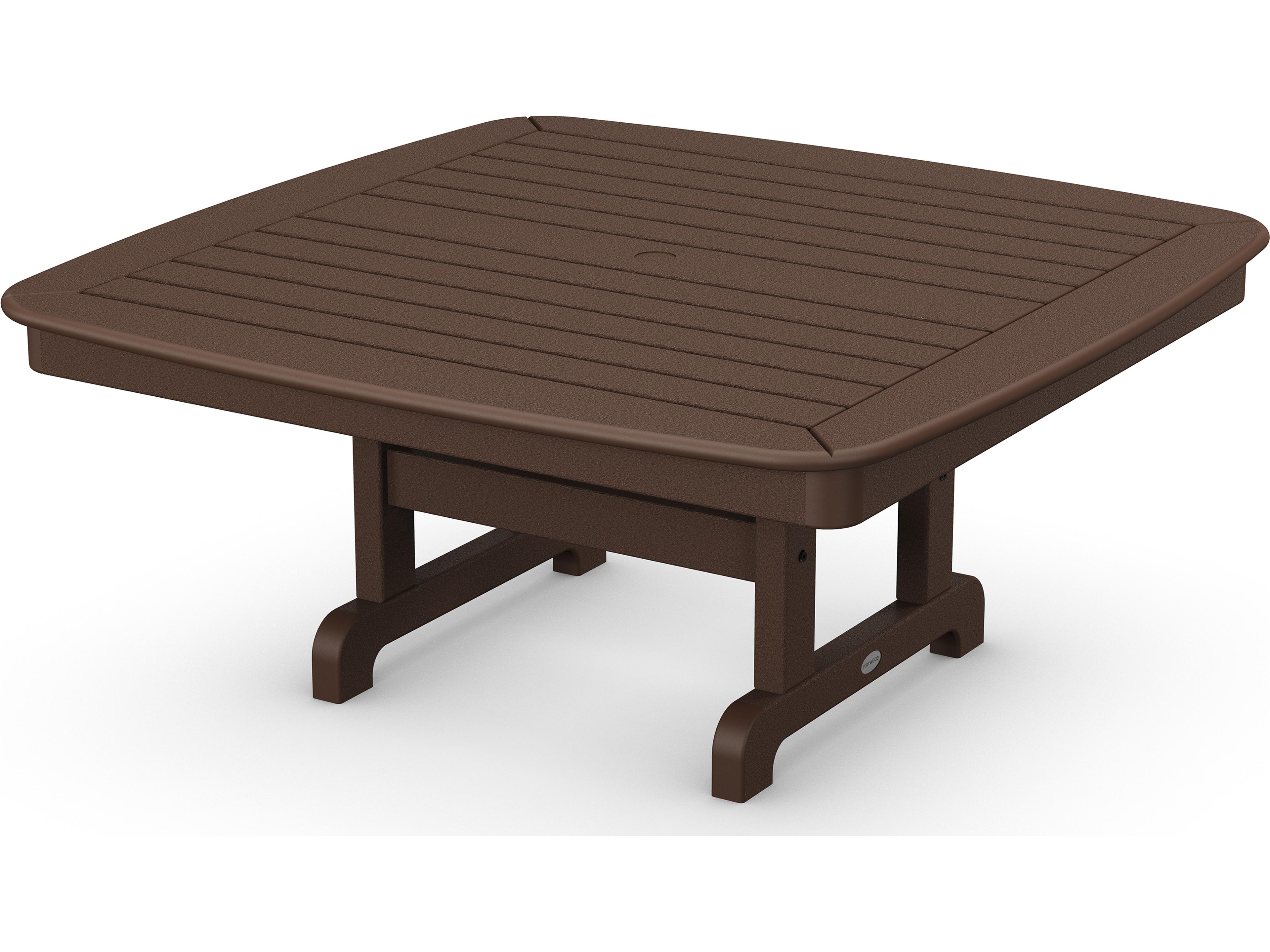 POLYWOOD® Nautical Recycled Plastic Square Outdoor Conversation Table