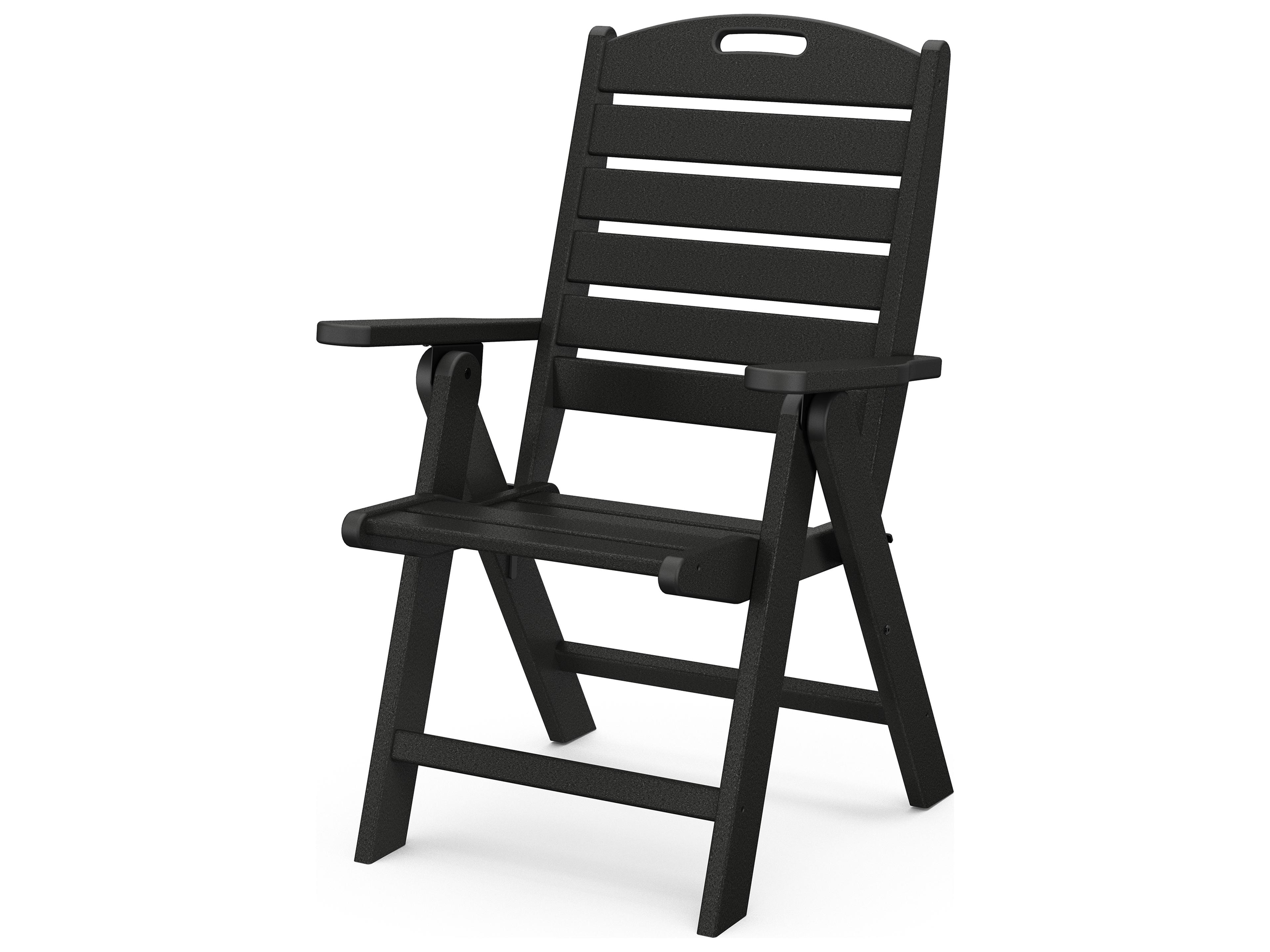 Nautical Recycled Plastic Highback Outdoor Lounge Chair