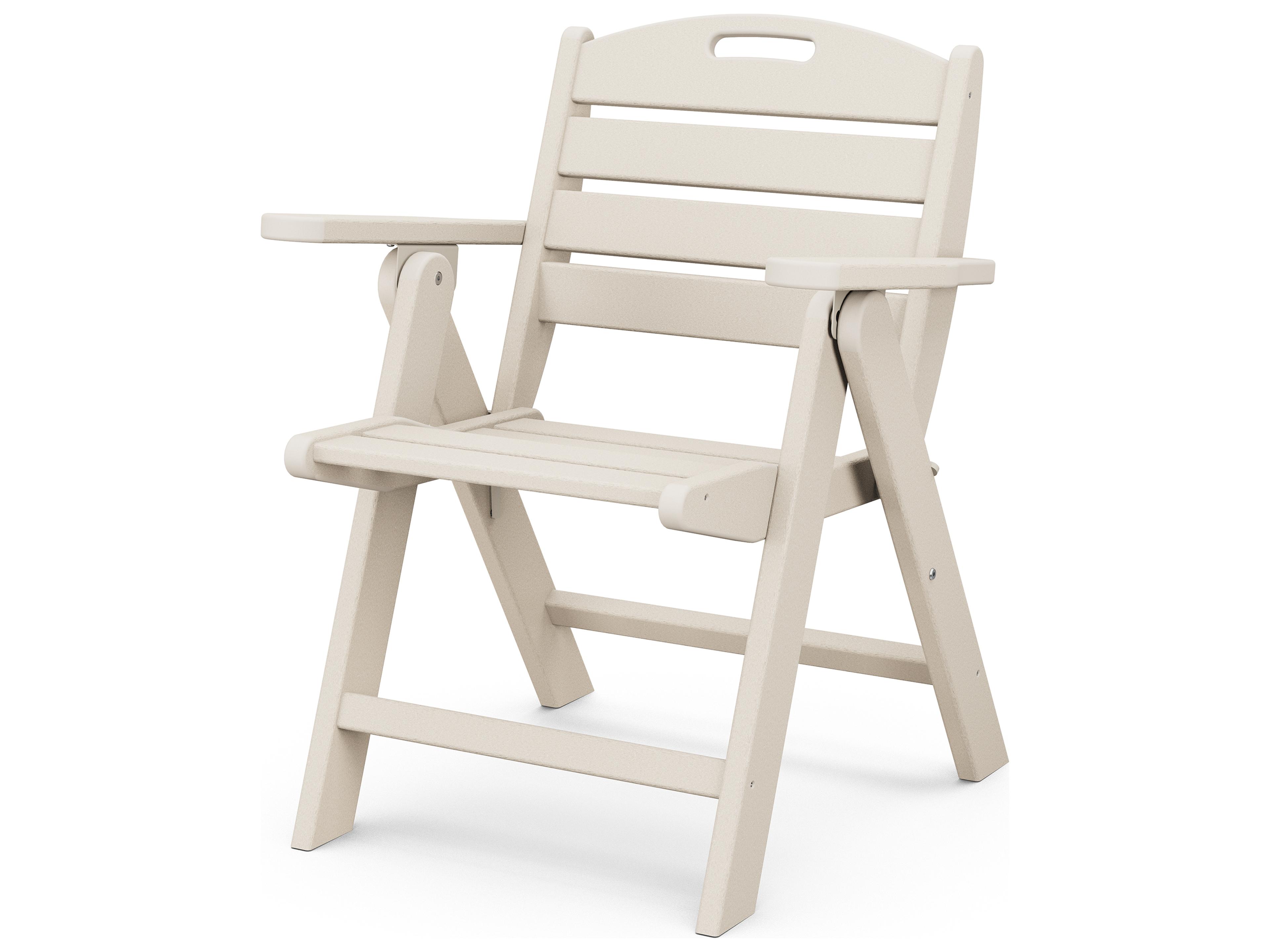 POLYWOOD® Nautical Recycled Plastic Lowback Outdoor Patio Lounge Chair