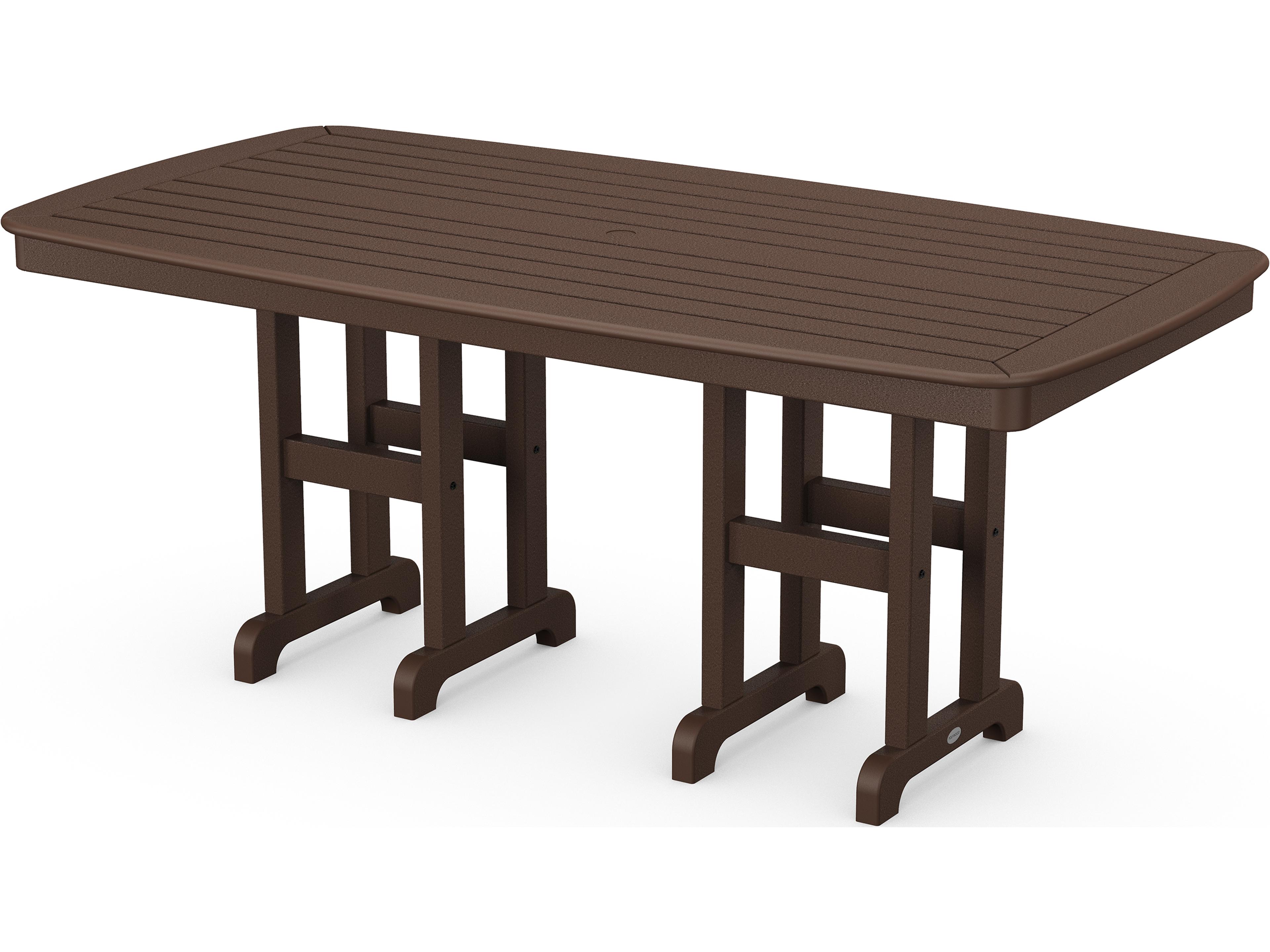 POLYWOOD® Nautical Recycled Plastic Outdoor Dining Table
