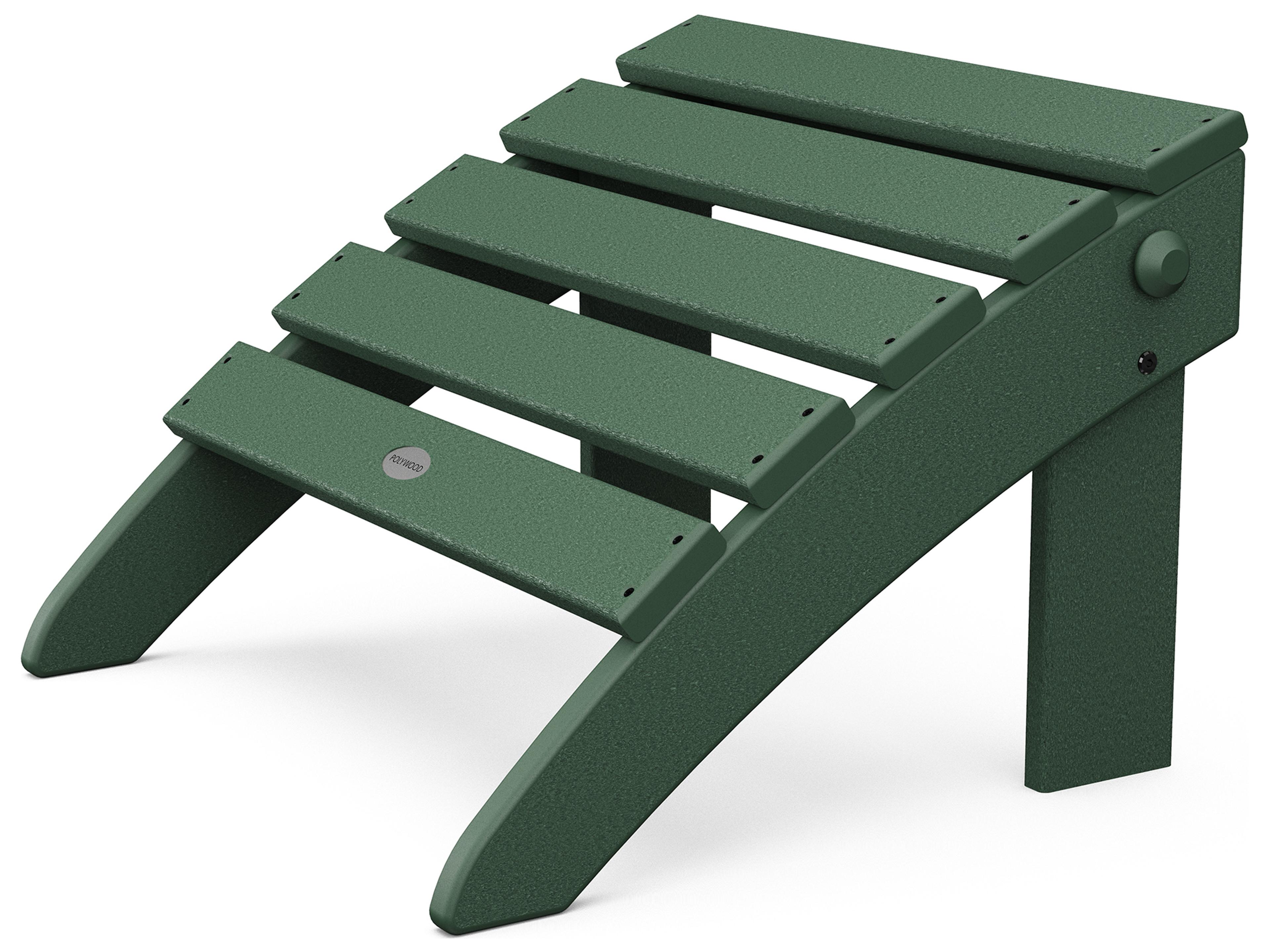 POLYWOOD® Classic Adirondack Recycled Plastic Folding Outdoor Ottoman