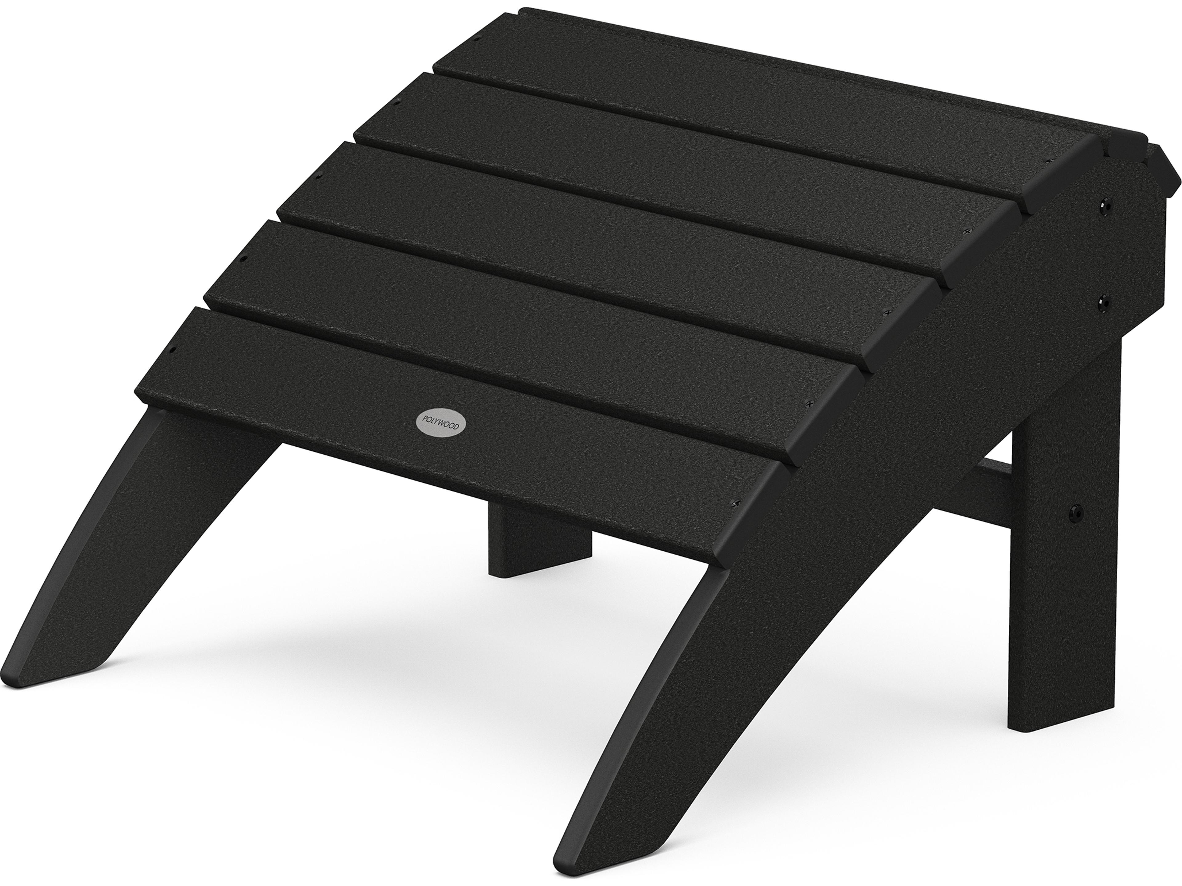 POLYWOOD® Vineyard Recycled Plastic Curved Outdoor Patio Ottoman