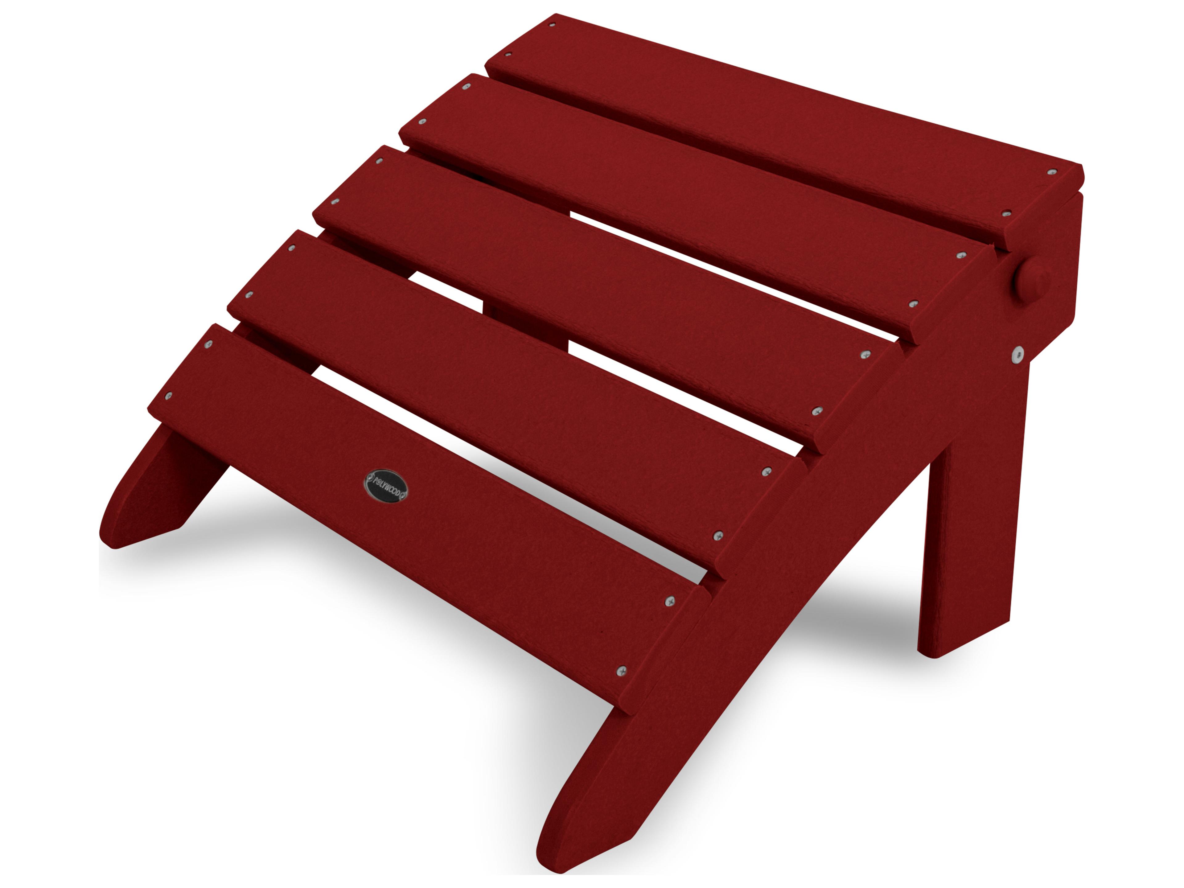 POLYWOOD® Classic Adirondack Recycled Plastic Patio Ottoman