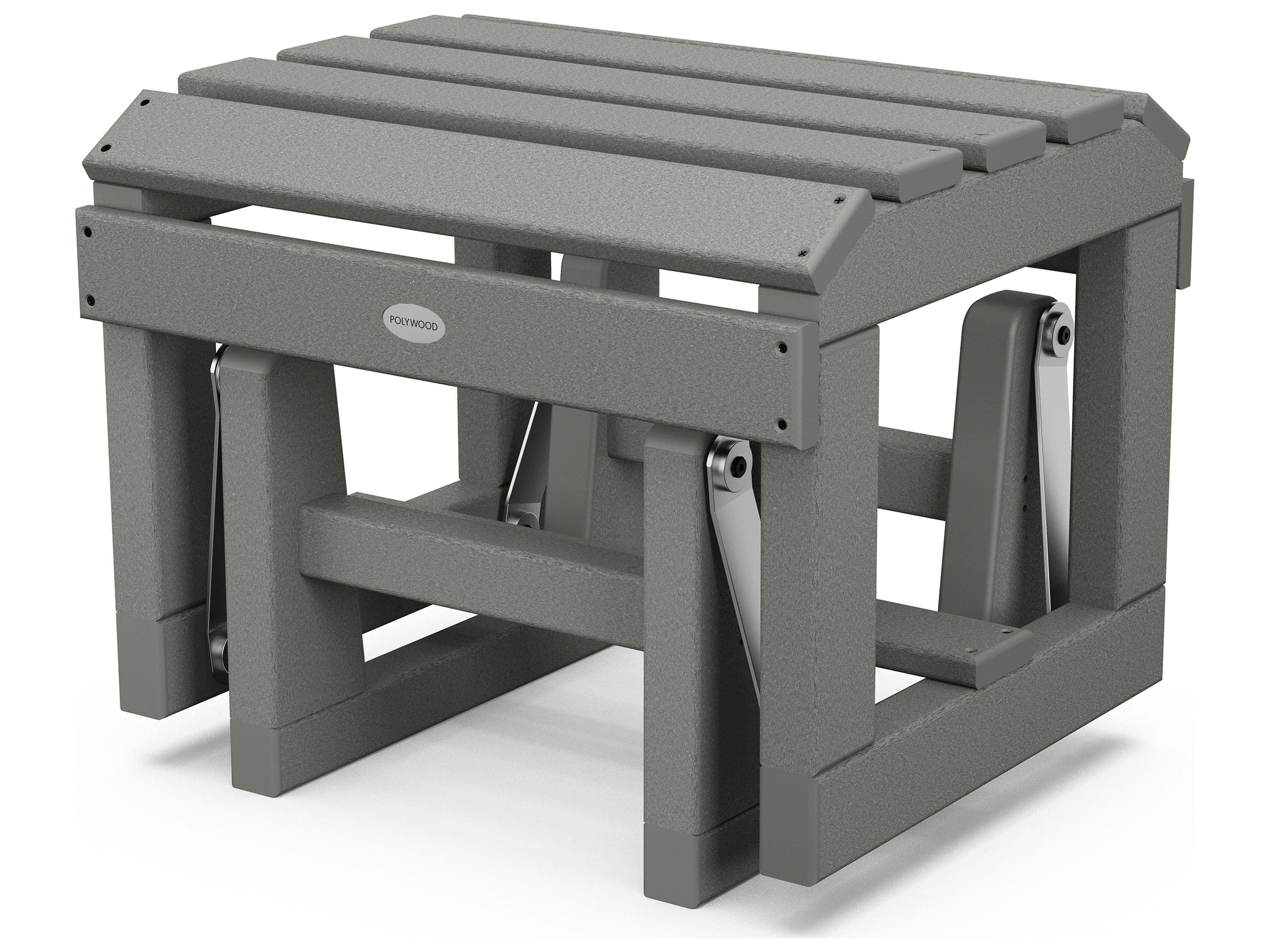 POLYWOOD® Classic Adirondack Recycled Plastic Glider Outdoor Ottoman