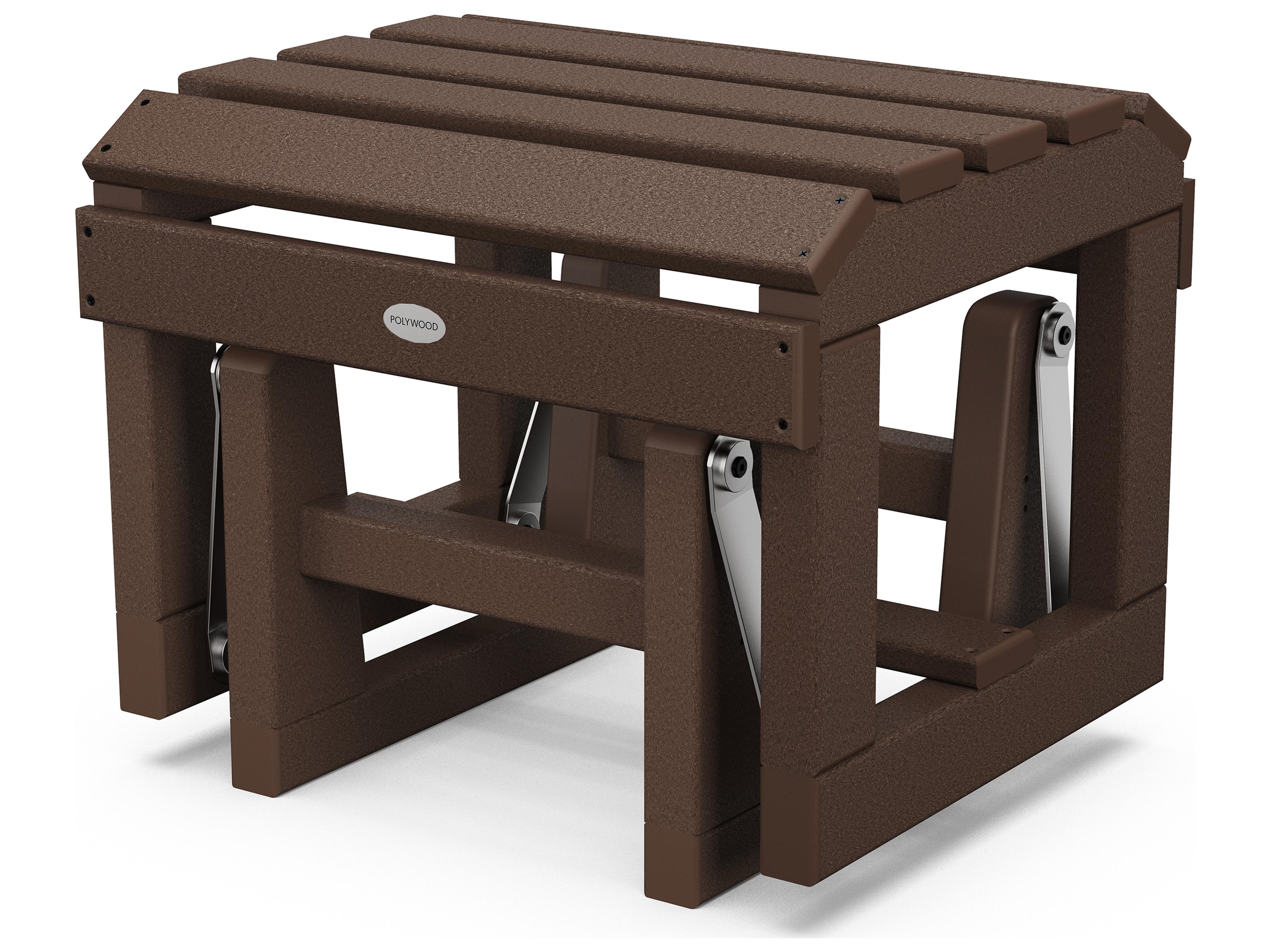 POLYWOOD® Classic Adirondack Recycled Plastic Glider Outdoor Ottoman