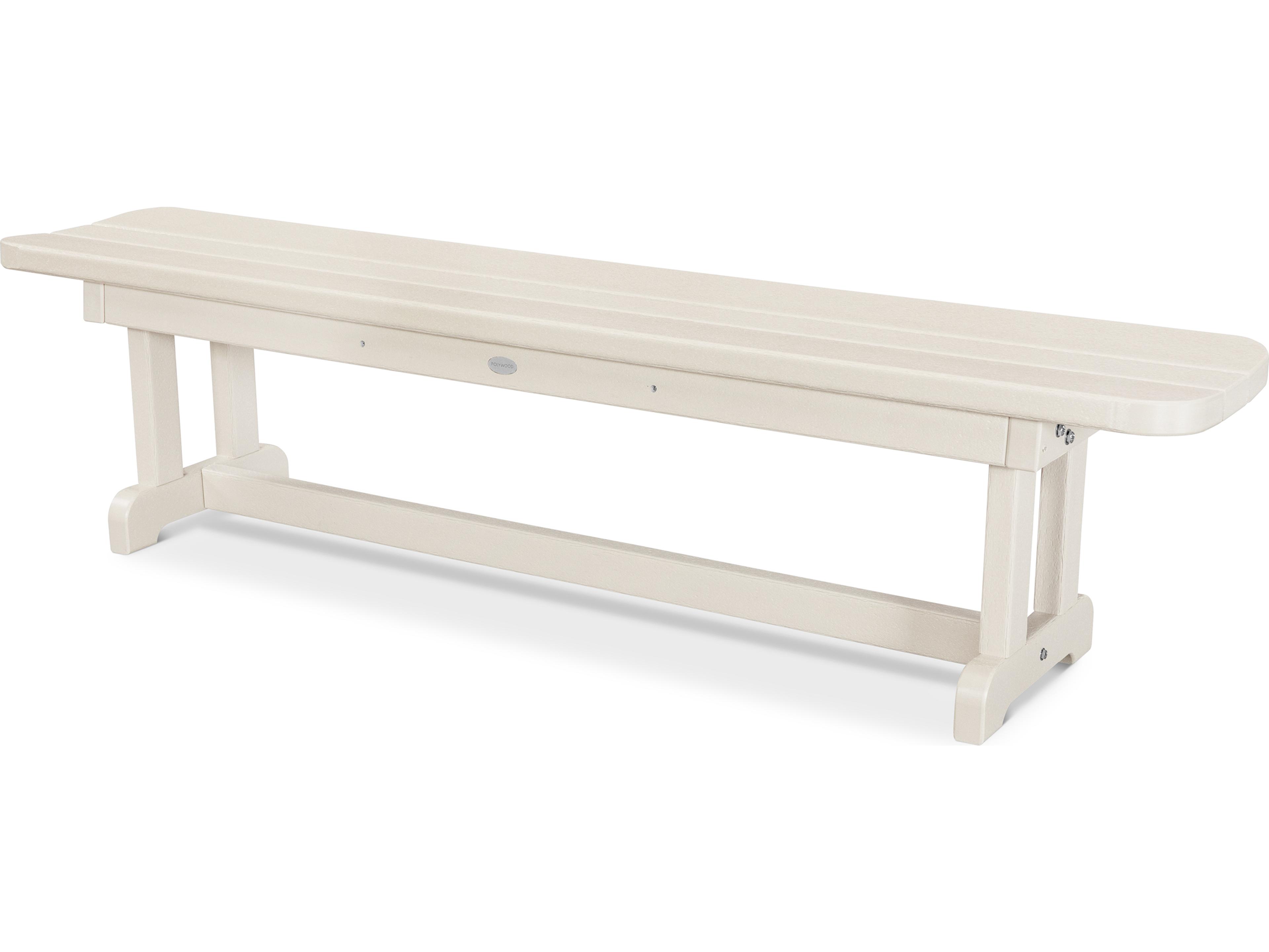 POLYWOOD® Park Recycled Plastic 72 Backless Patio Bench