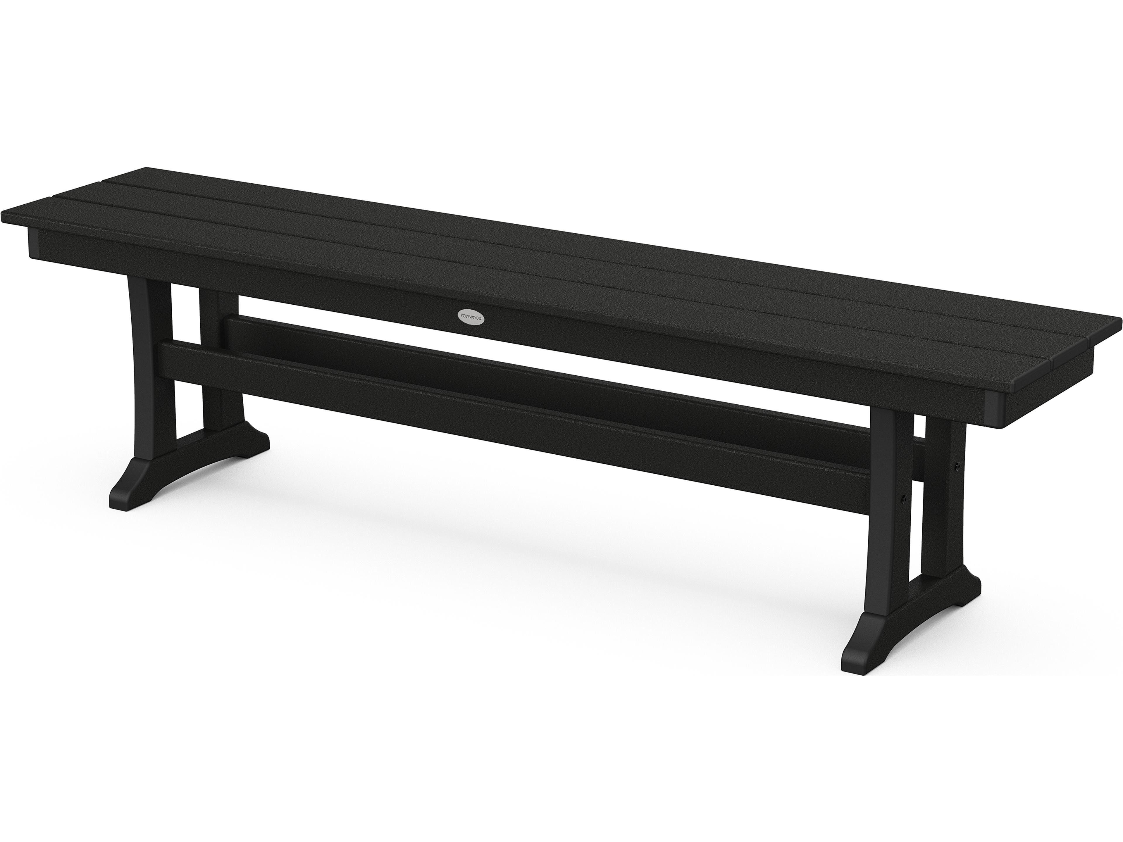 POLYWOOD® Farmhouse Recycled Plastic Outdoor Bench