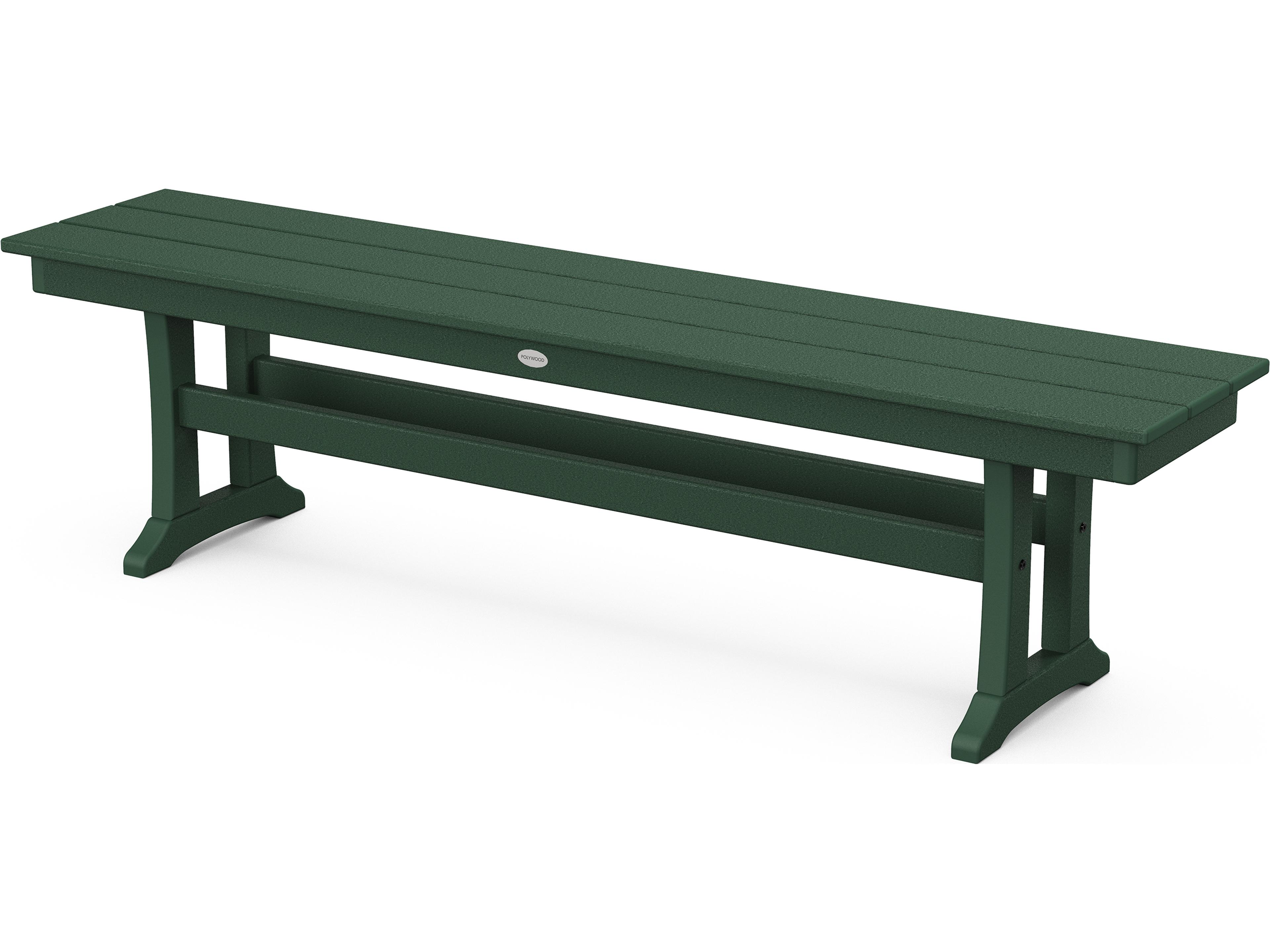 POLYWOOD® Farmhouse Recycled Plastic Outdoor Bench