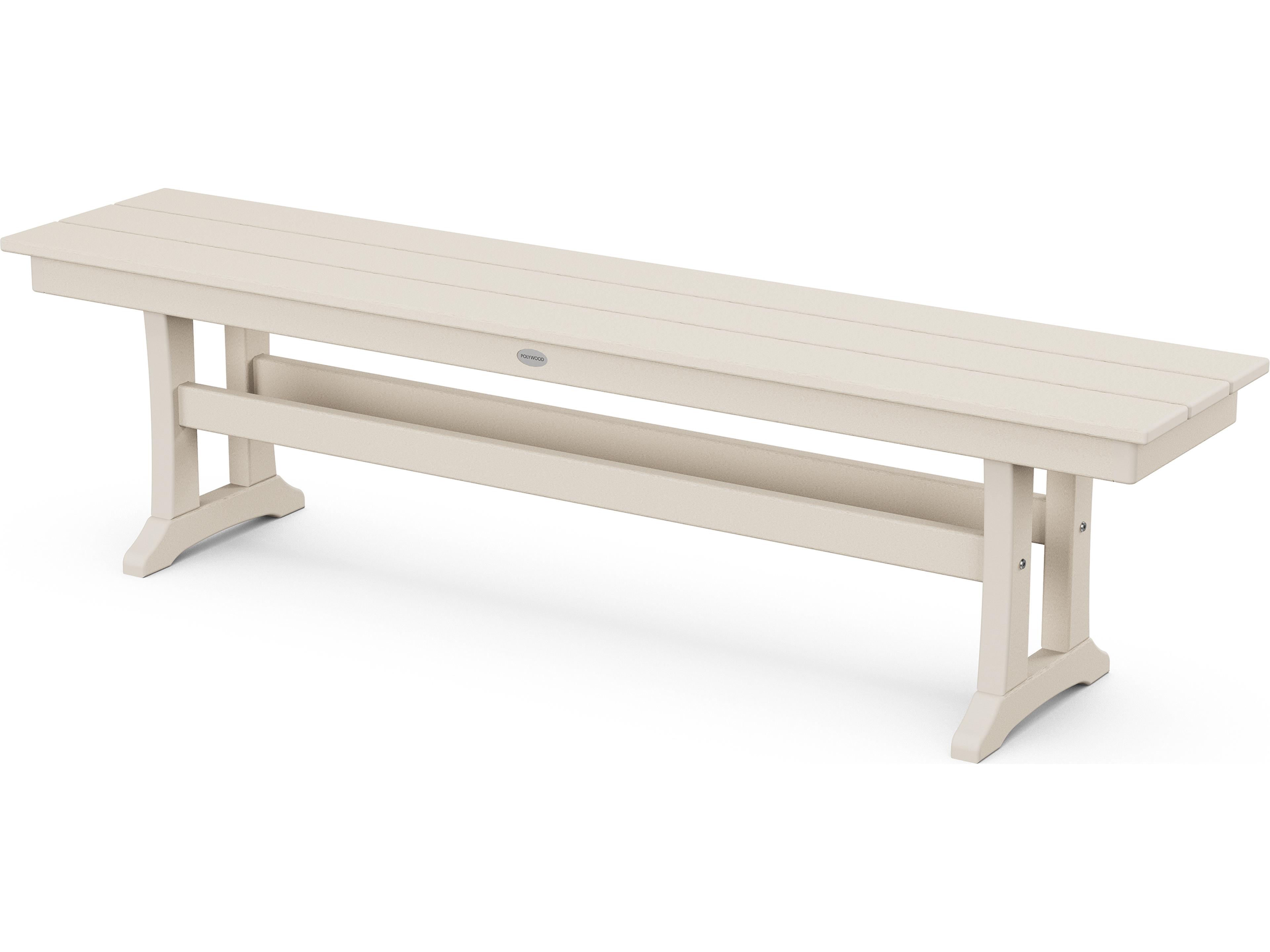 POLYWOOD® Farmhouse Recycled Plastic Outdoor Bench