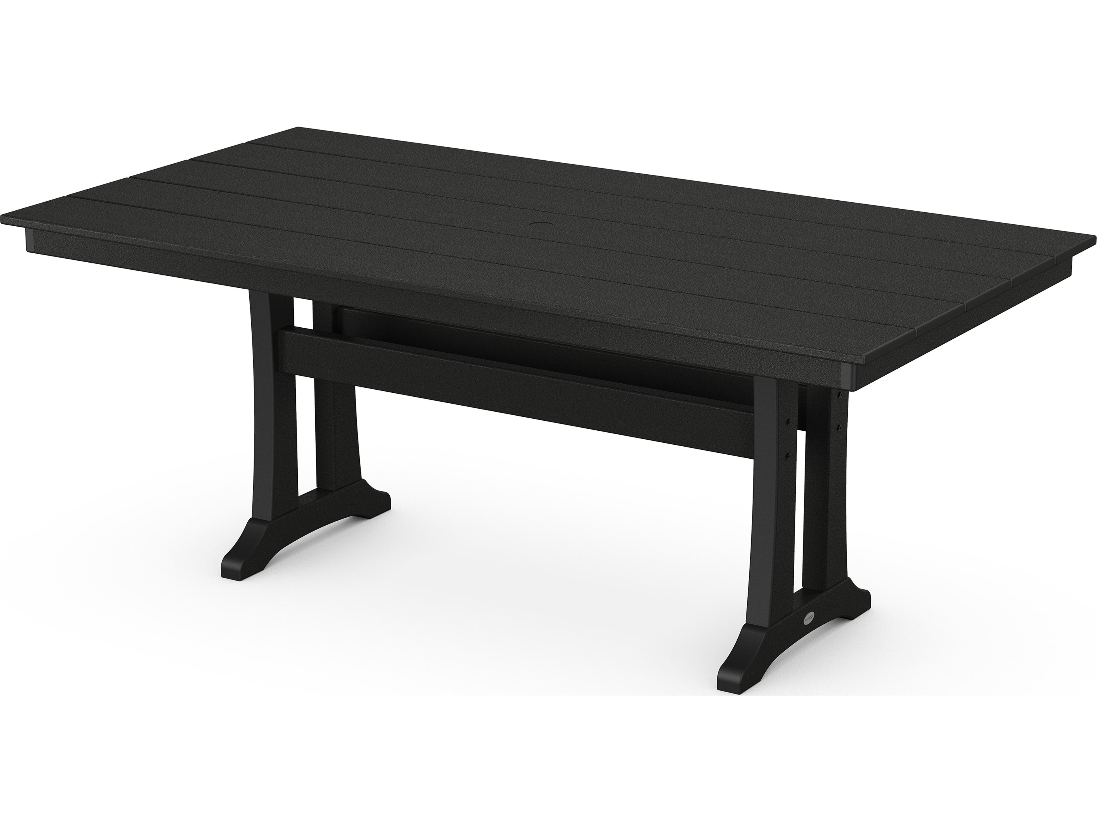 POLYWOOD® Farmhouse Recycled Plastic Rectangular Outdoor Patio Dining Table