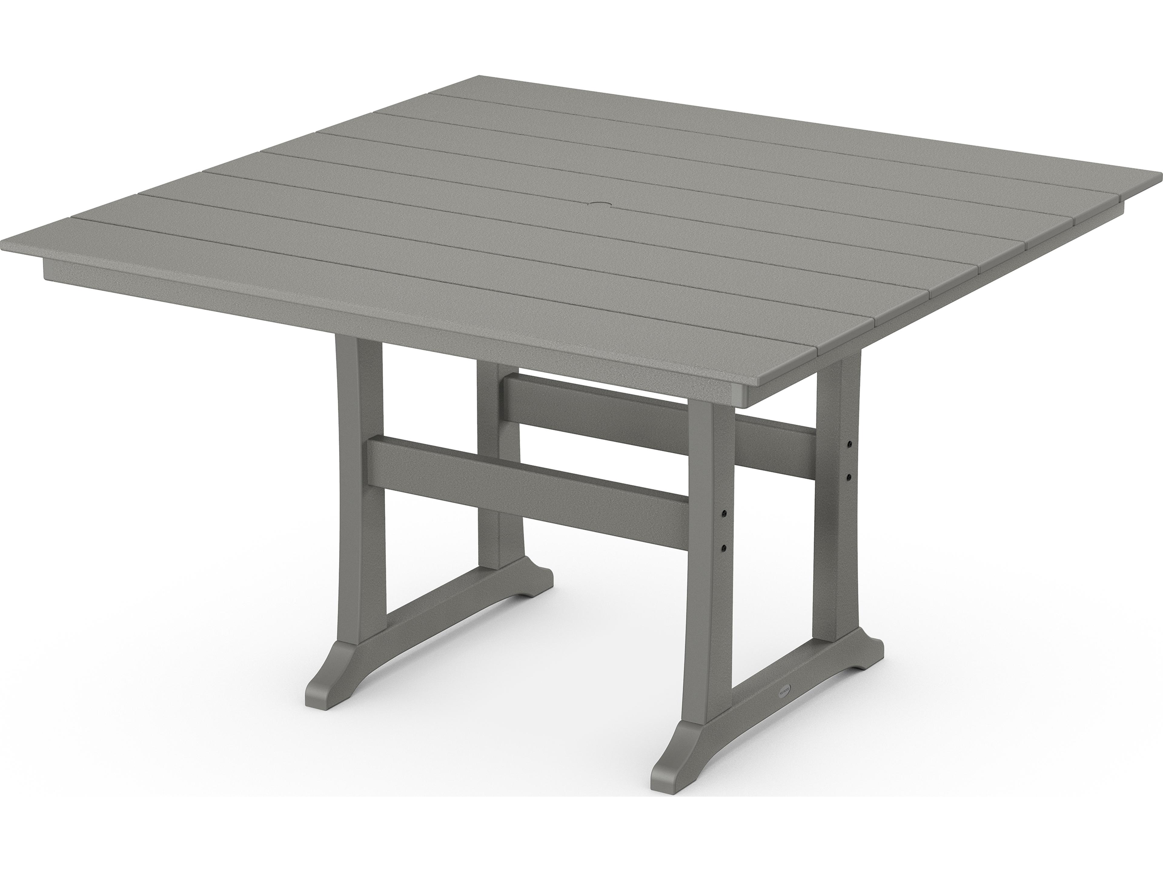 POLYWOOD® Farmhouse Recycled Plastic Square Outdoor Patio Counter Table