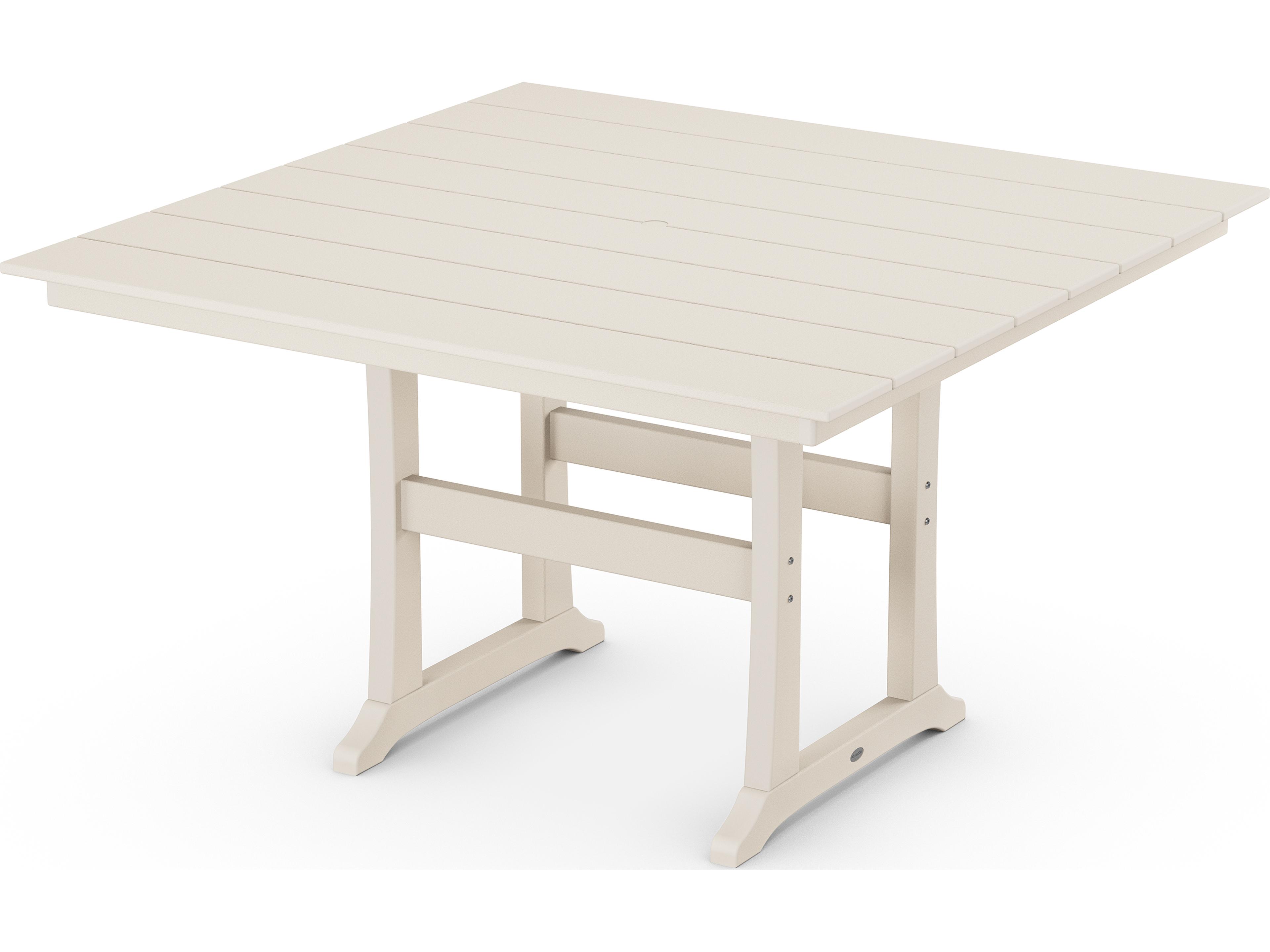 POLYWOOD® Farmhouse Recycled Plastic Square Outdoor Patio Counter Table