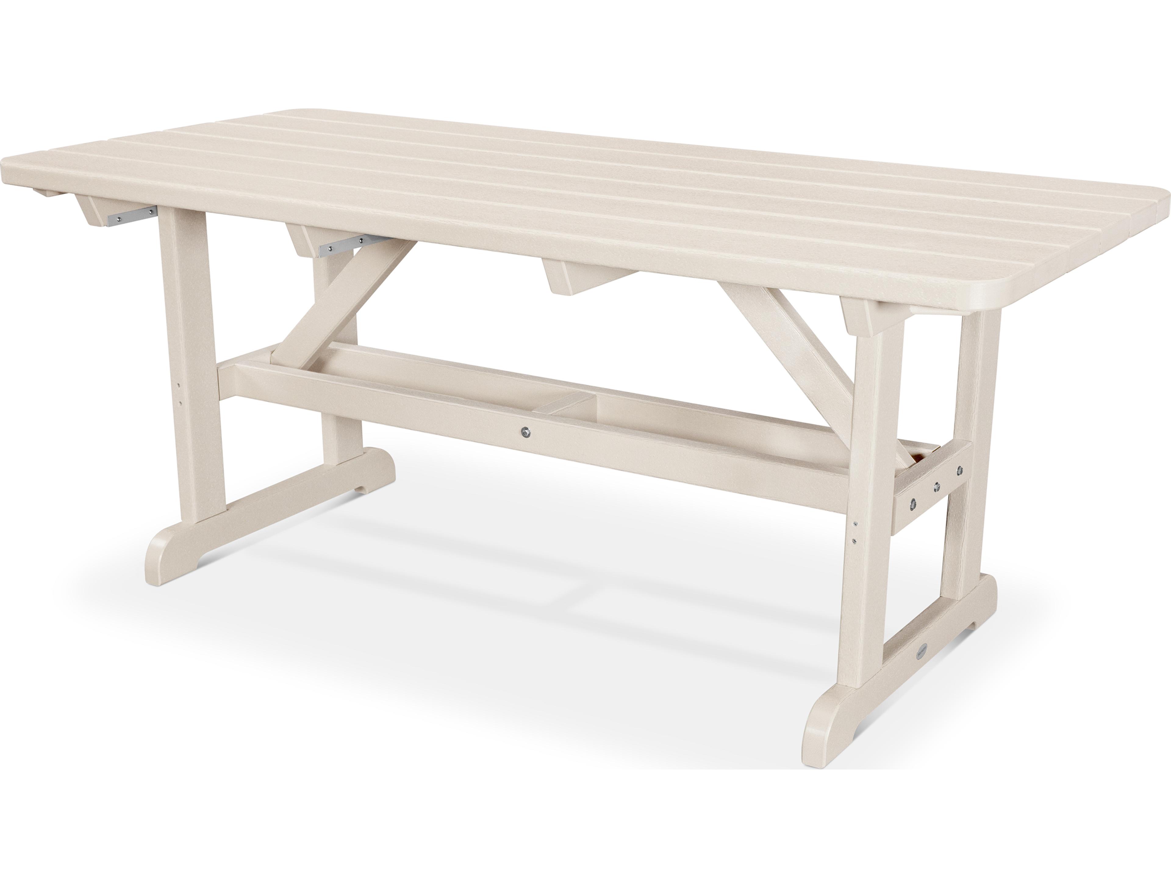 POLYWOOD® Park Recycled Plastic Rectangular Patio Picnic Table
